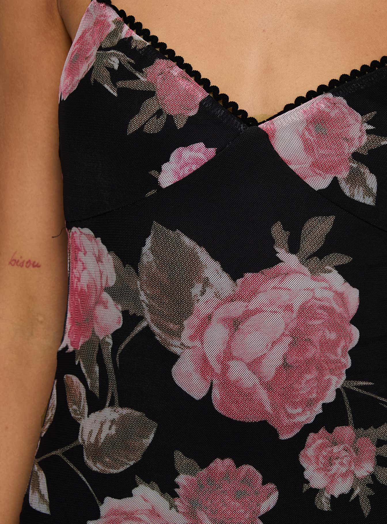 Manolis Maxi Dress Black / Floral