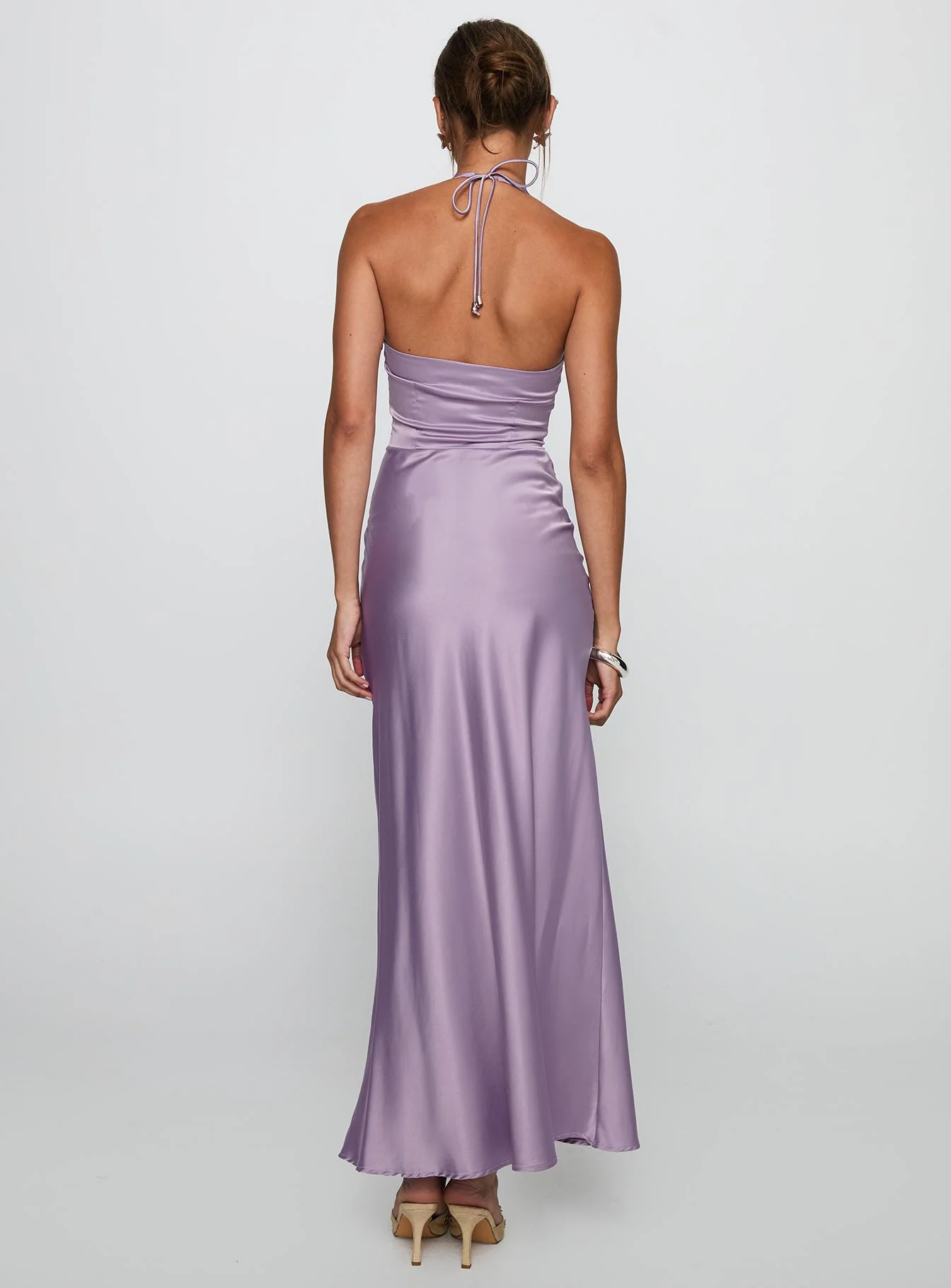 Rousseau Halter Maxi Dress Mauve