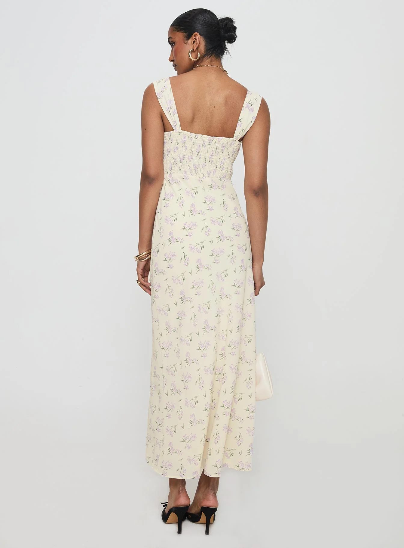 Fernwood Maxi Dress Yellow Floral