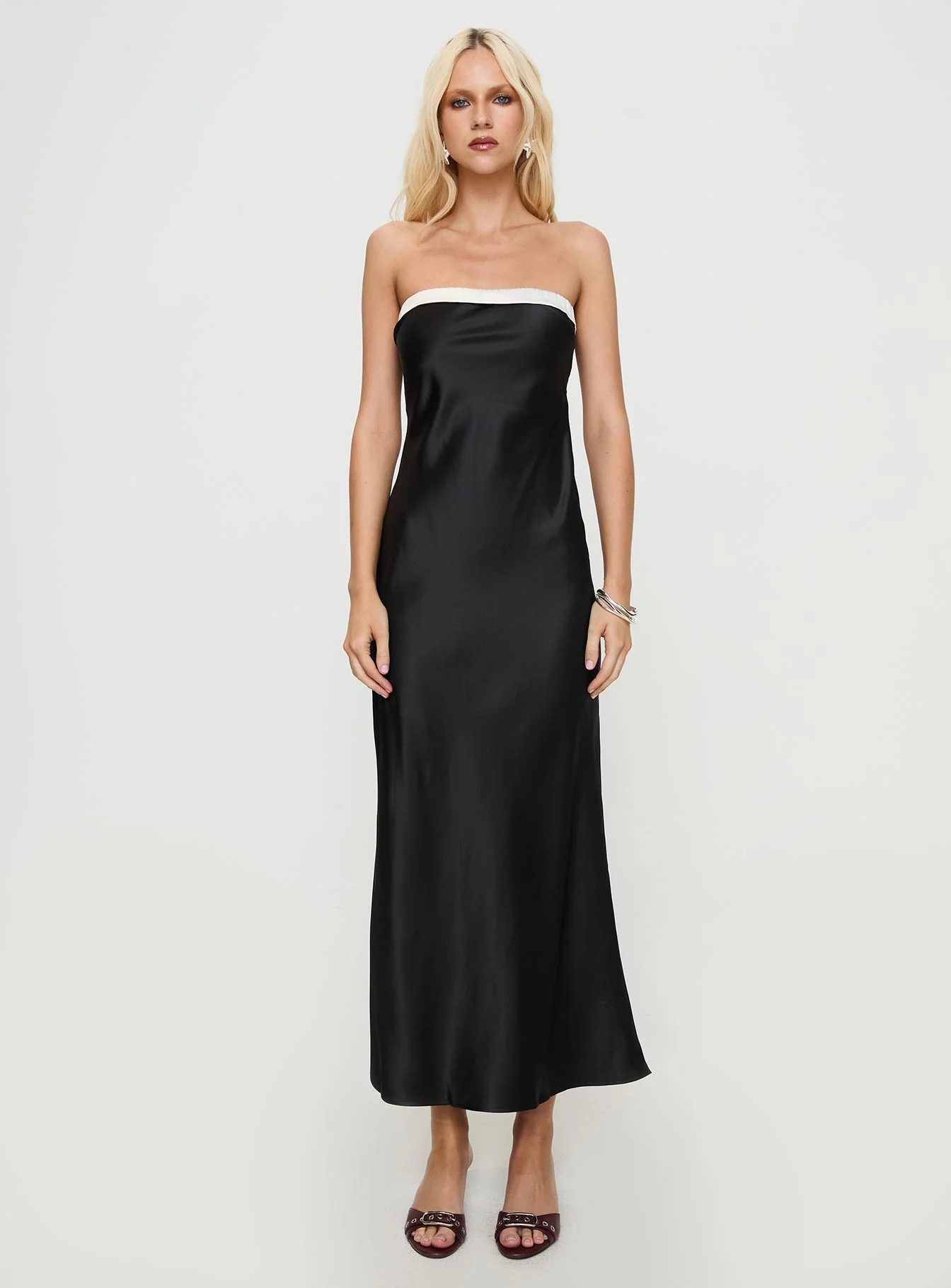 Phillipa Strapless Maxi Dress Black