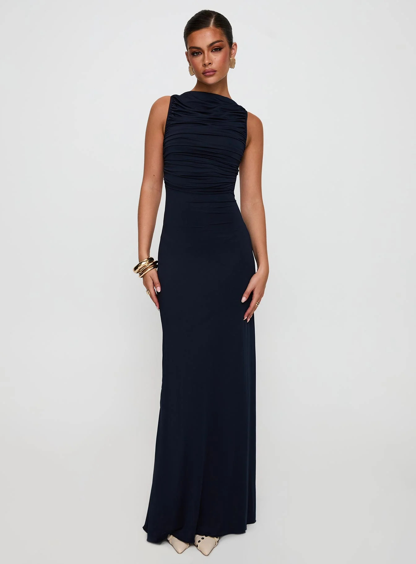 Undeniable Cut Out Maxi Dress Navy