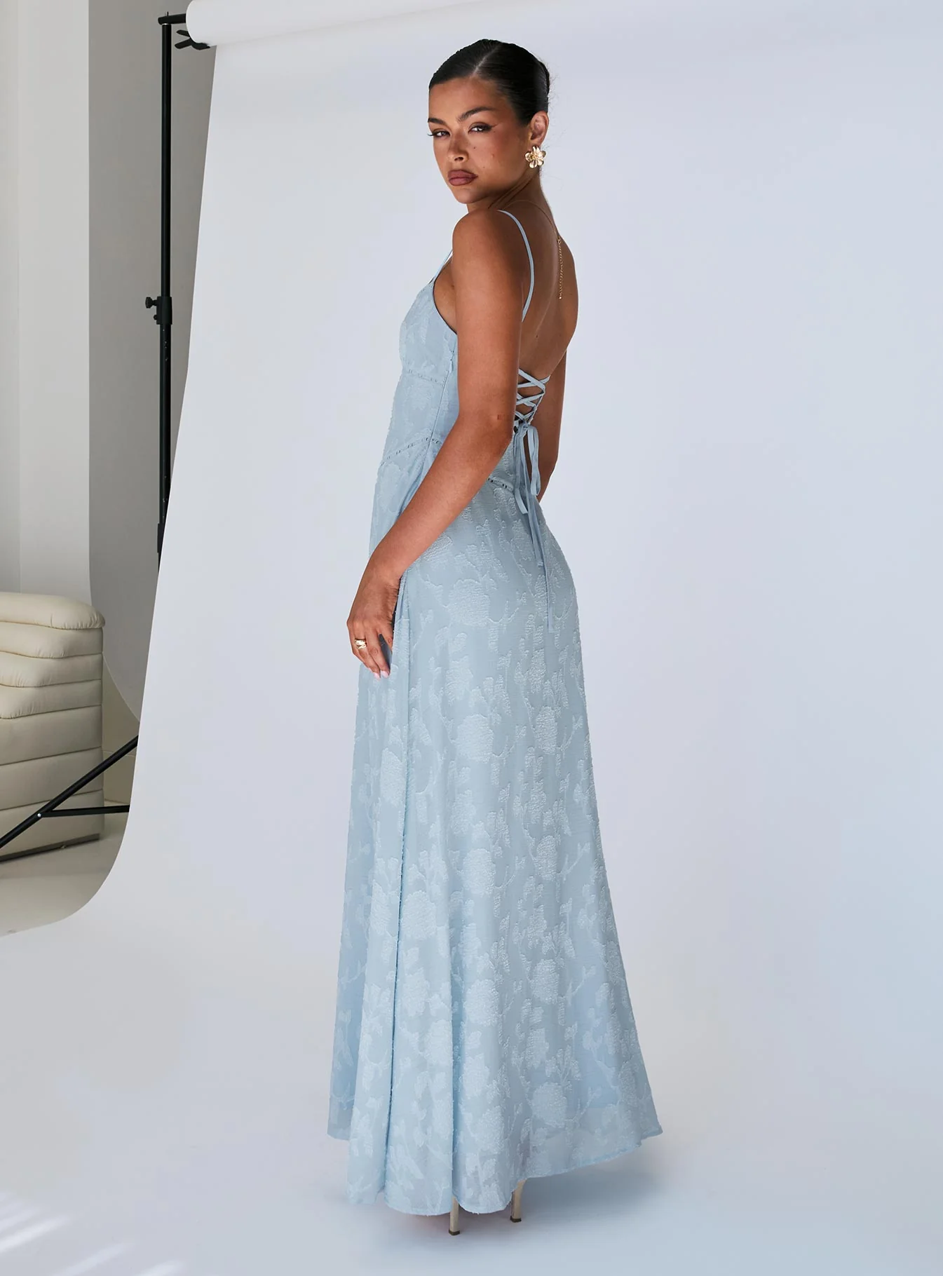 South Of France Maxi Dress Blue
