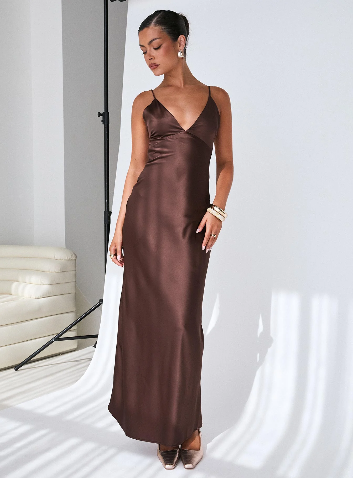 Angels Only Maxi Dress Chocolate