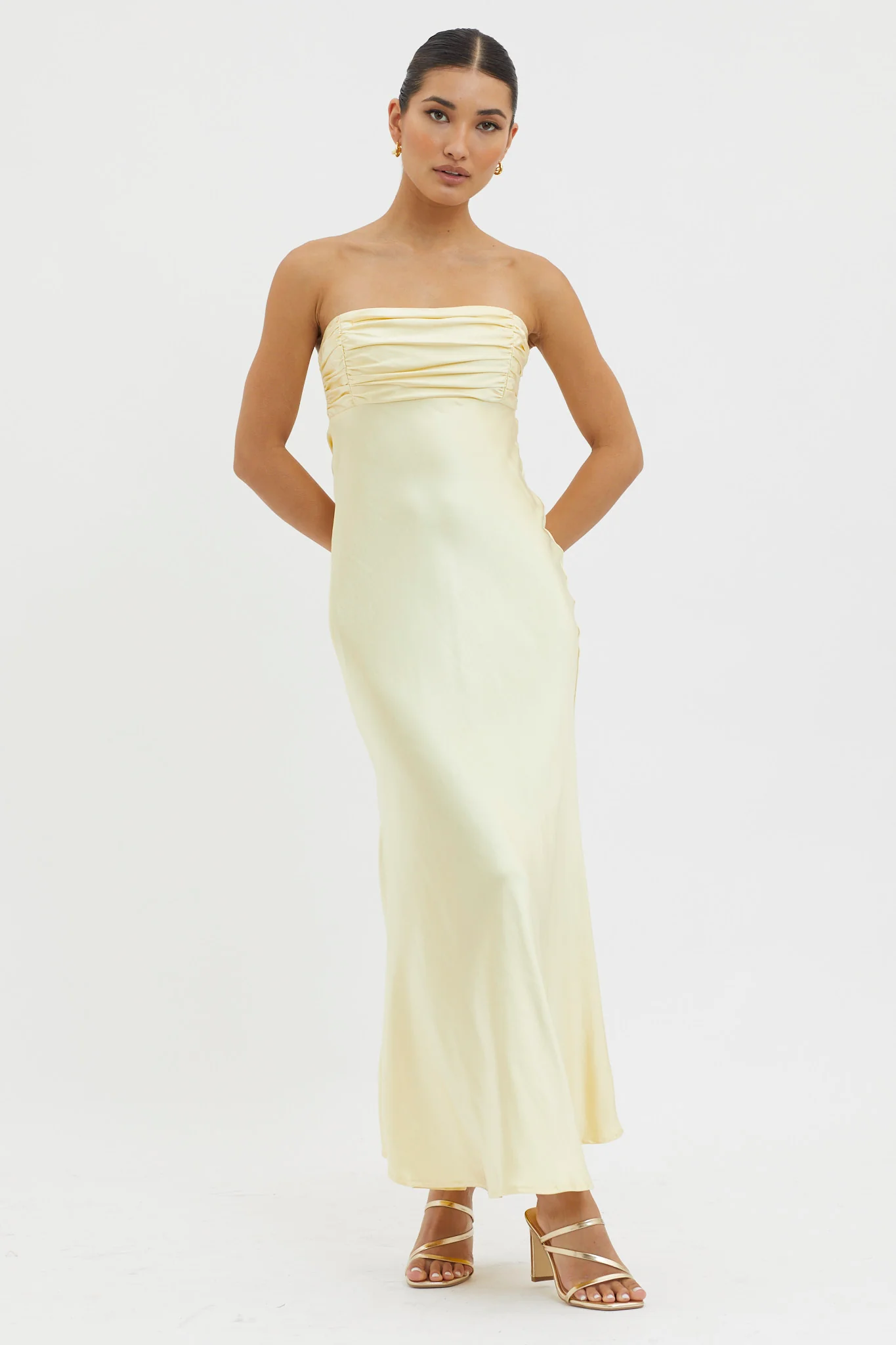 Moon Song Strapless Laced Back Dress Sun