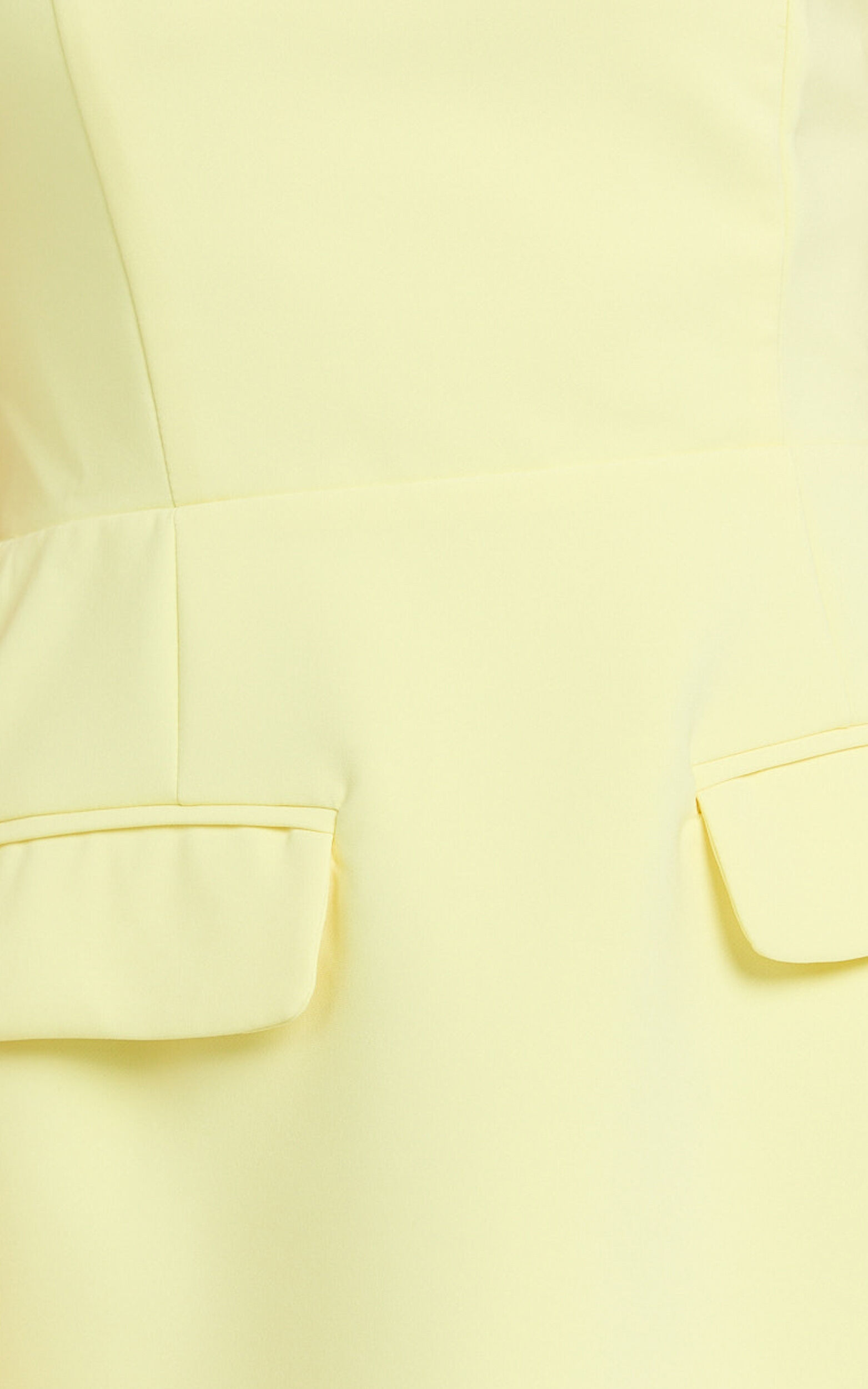 Katia Mini Dress - Strappy Corset A Line Dress in Lemon