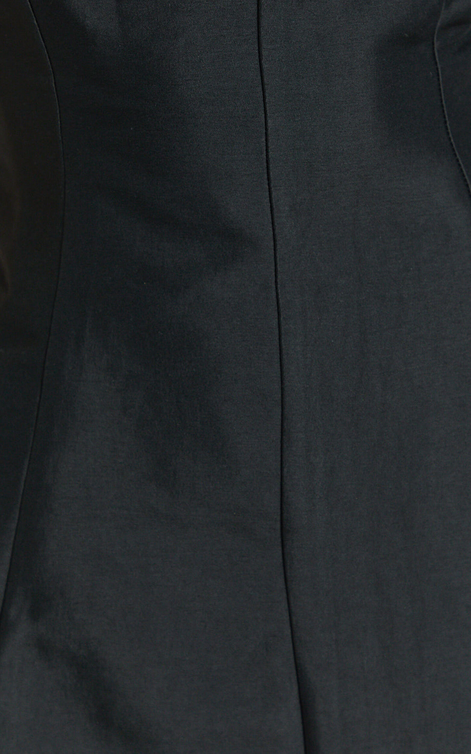 Sheeran Mini Dress - Plunge A Line Dress in Black