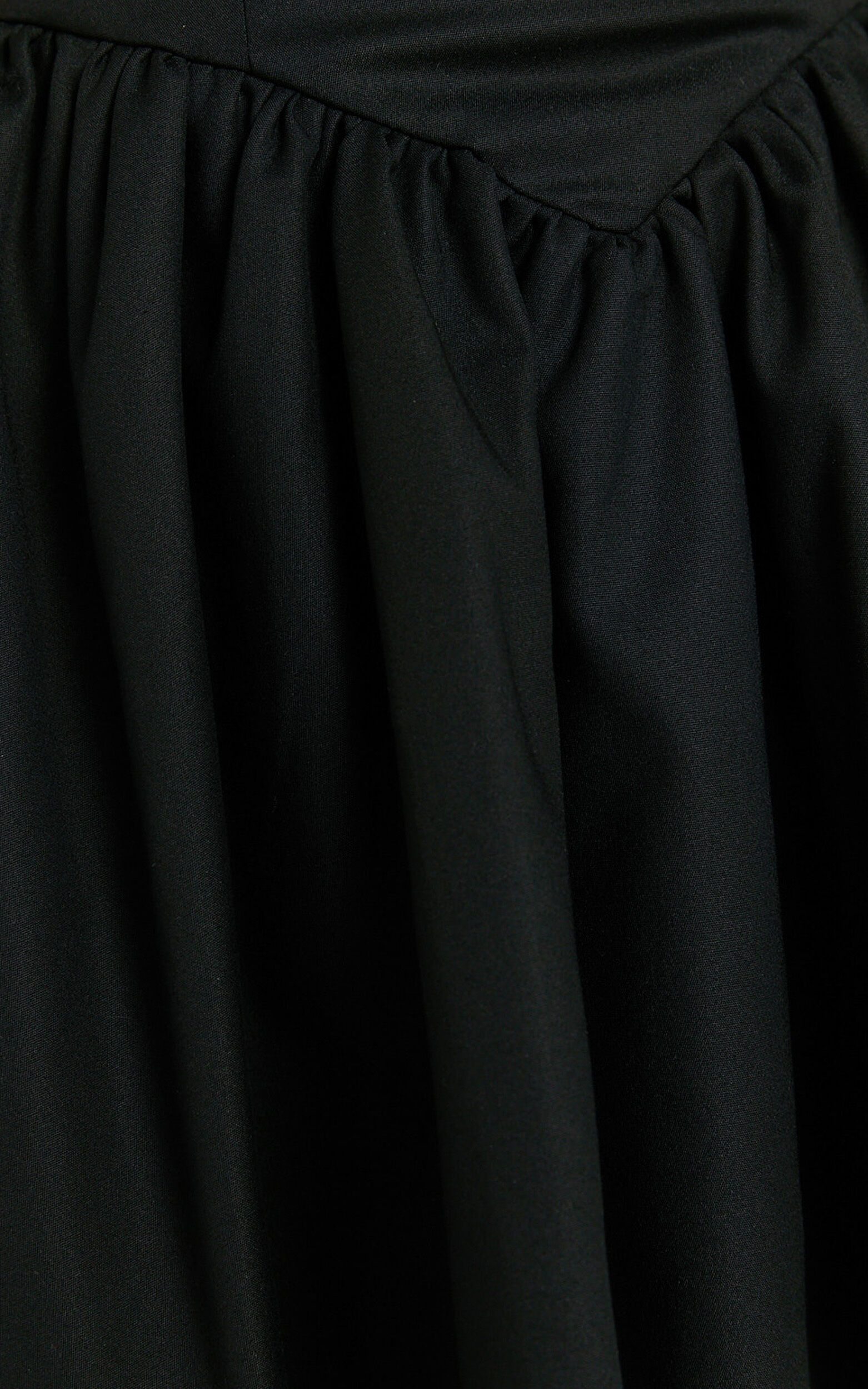 Helda Mini Dress - Halter Tie Neck Corset Panel Dress in Black