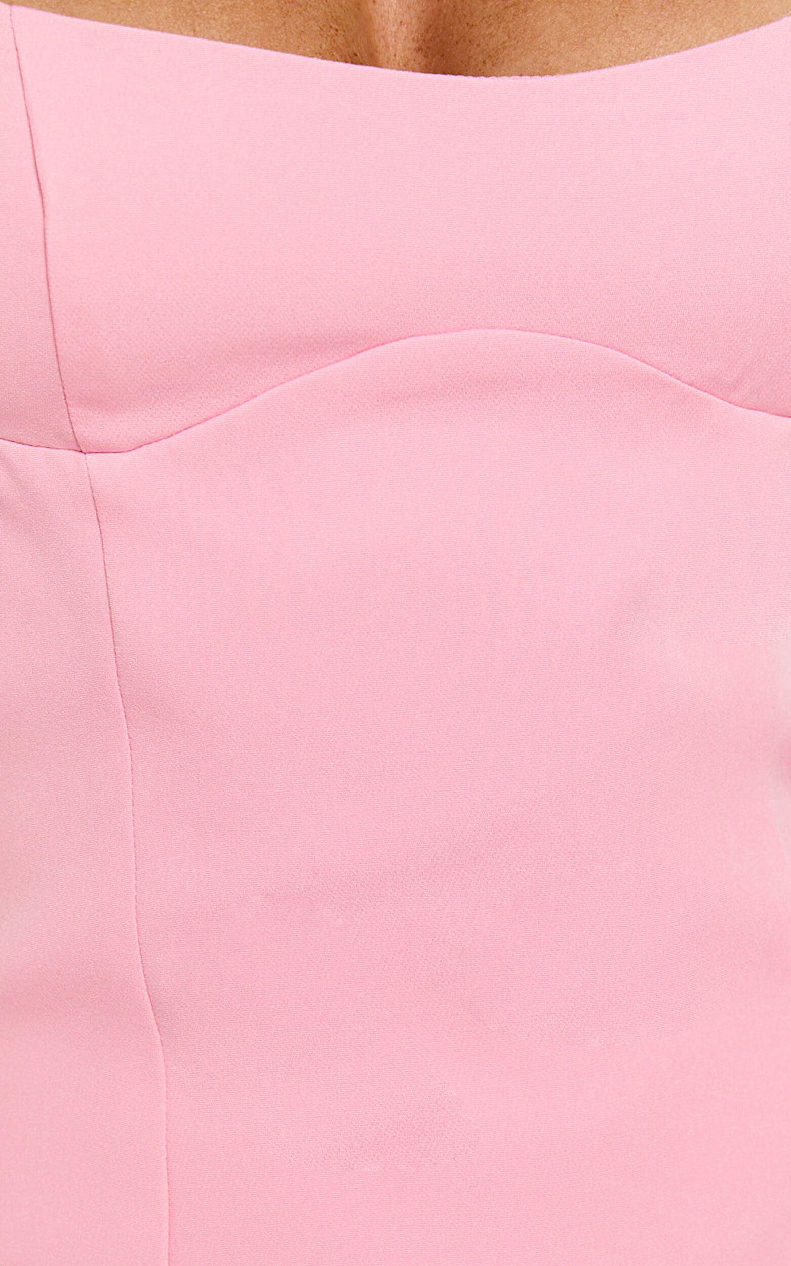 Aretha Mini Dress - Corset Panel Dress in Pink