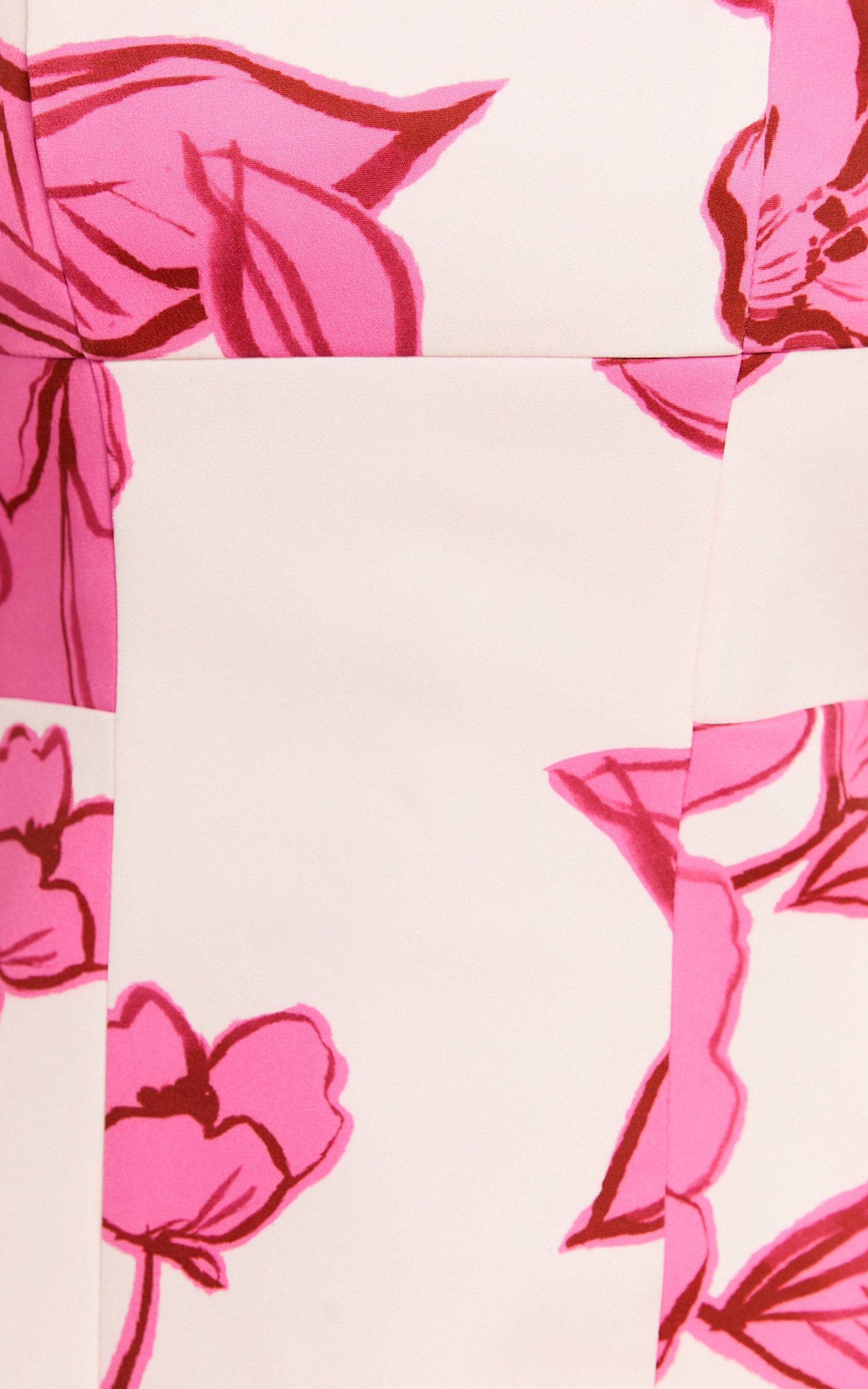 Catharine Mini Dress - Strapless A Line Dress in Bouquet Di Fiori Print