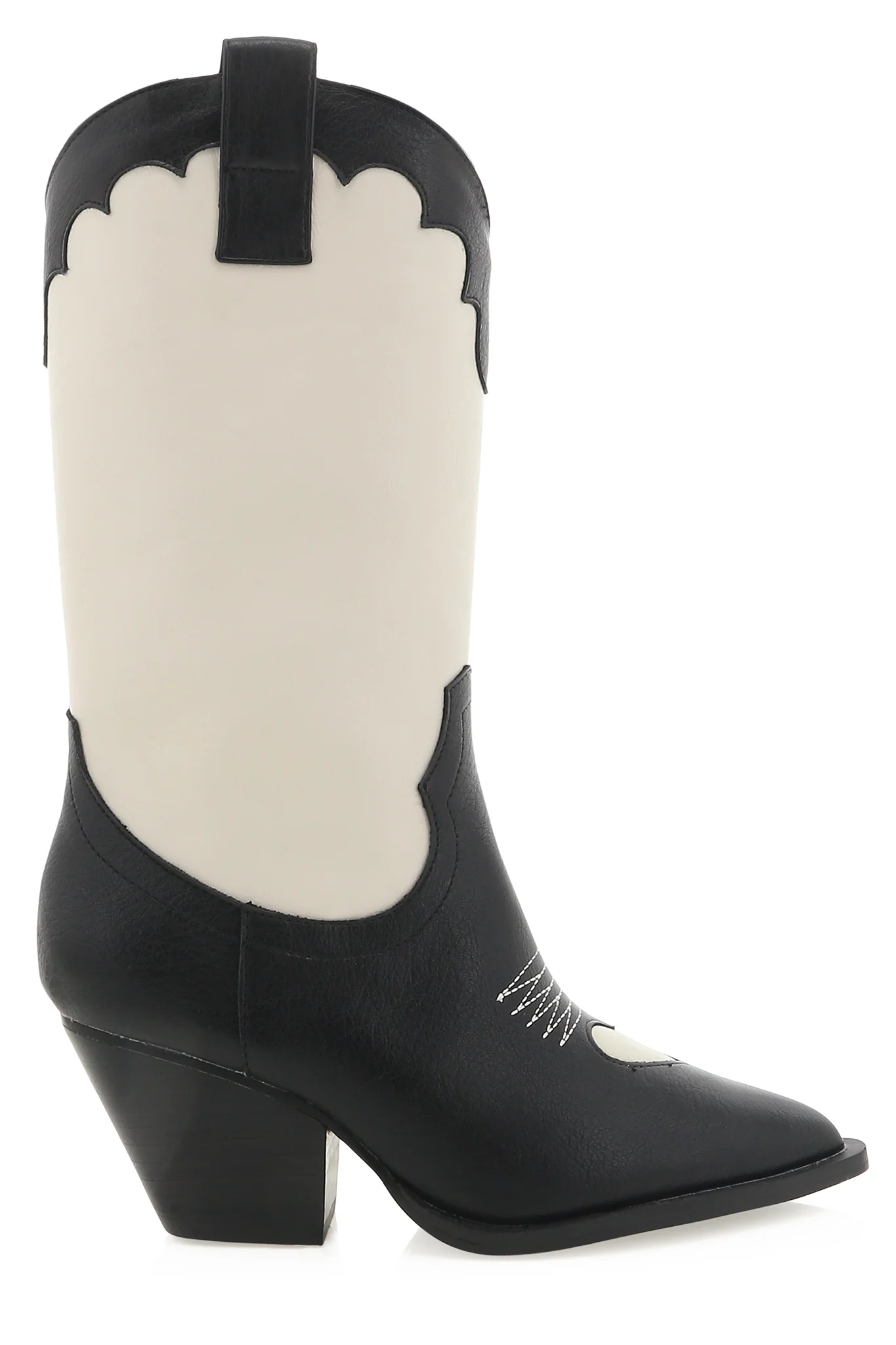 BiLLiNi Adaline Western Boots Black/Ivory