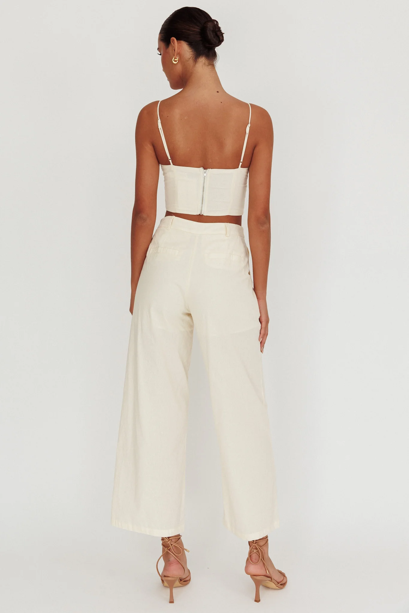 Breathless Wide Leg Pant Oat
