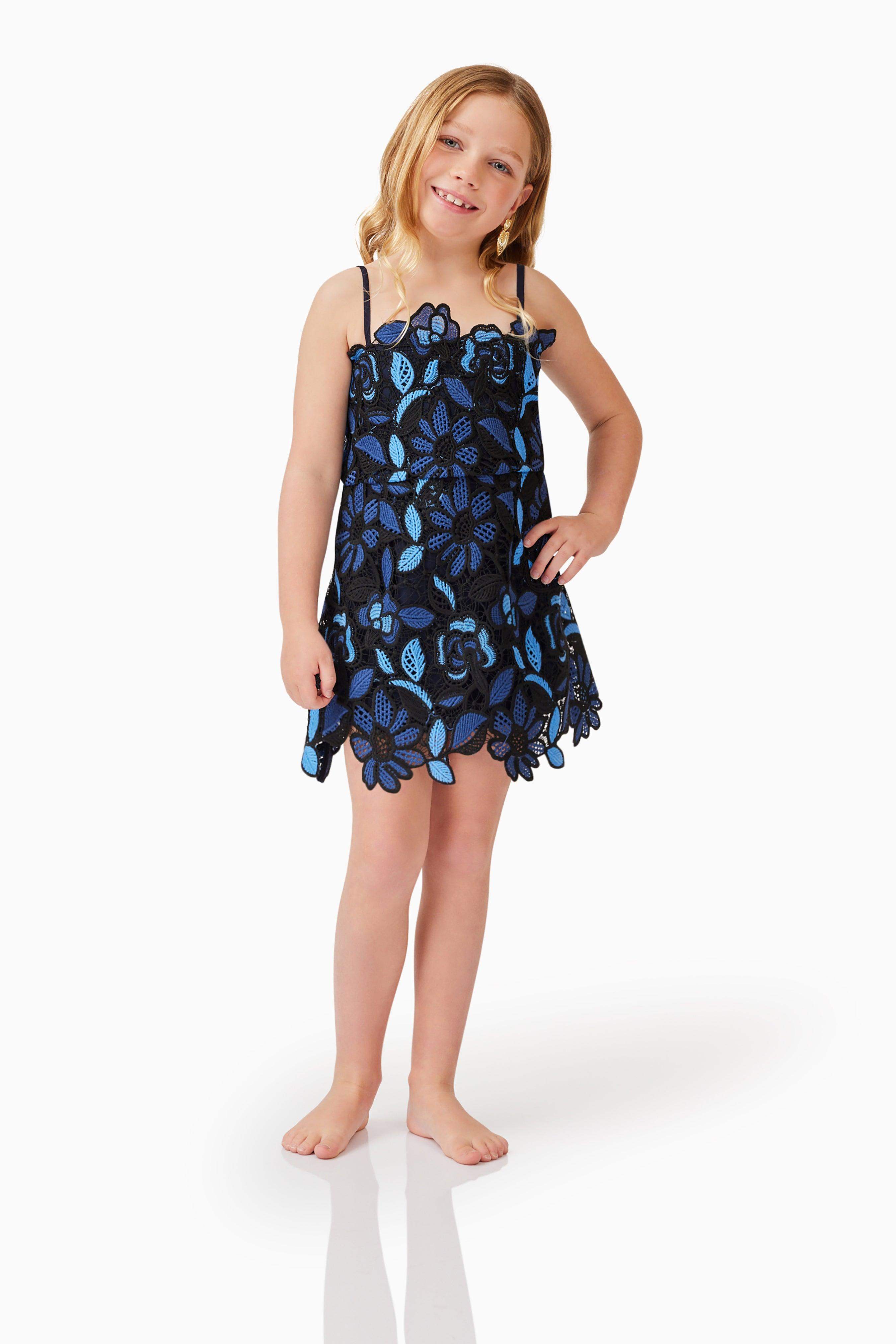 Times Girls Mini Dress in Blue