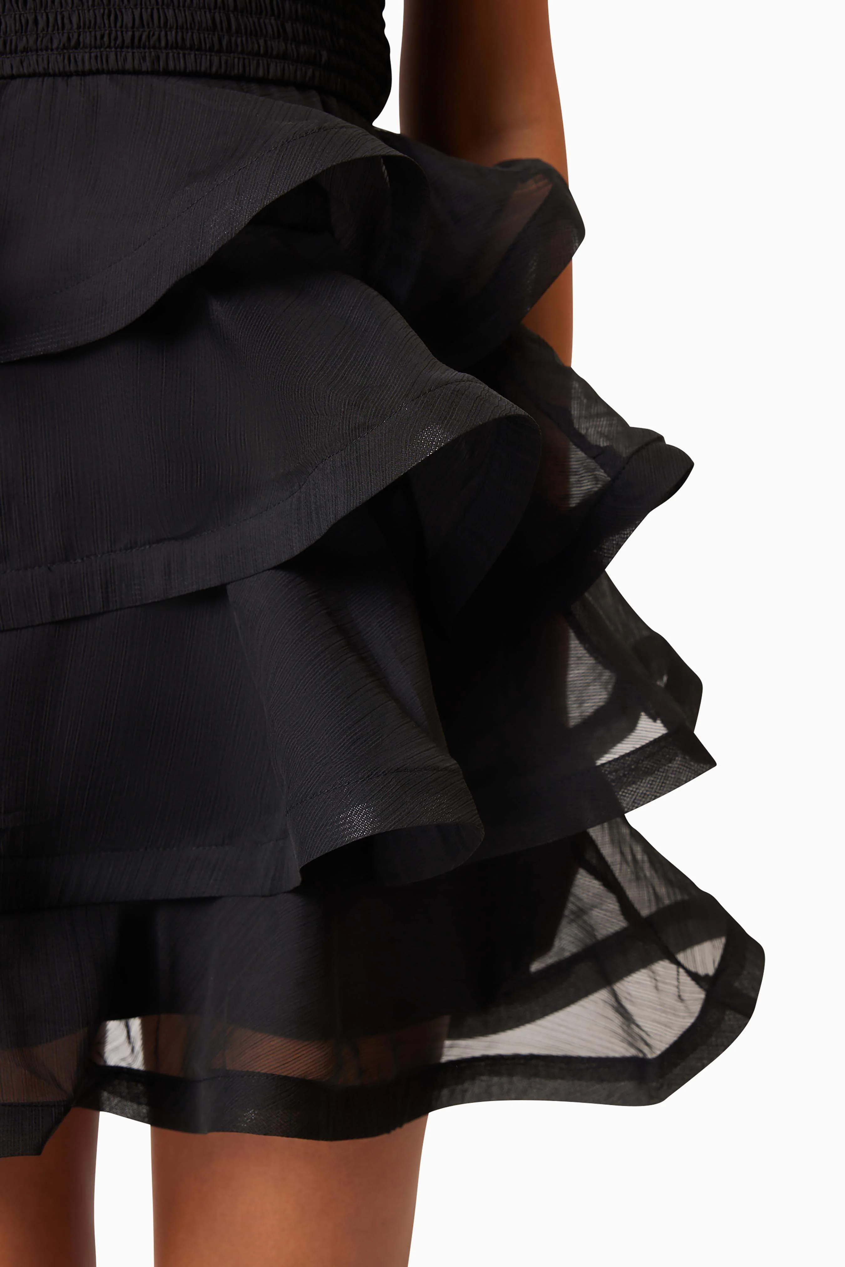 Louise Strapless Mini Dress In Black