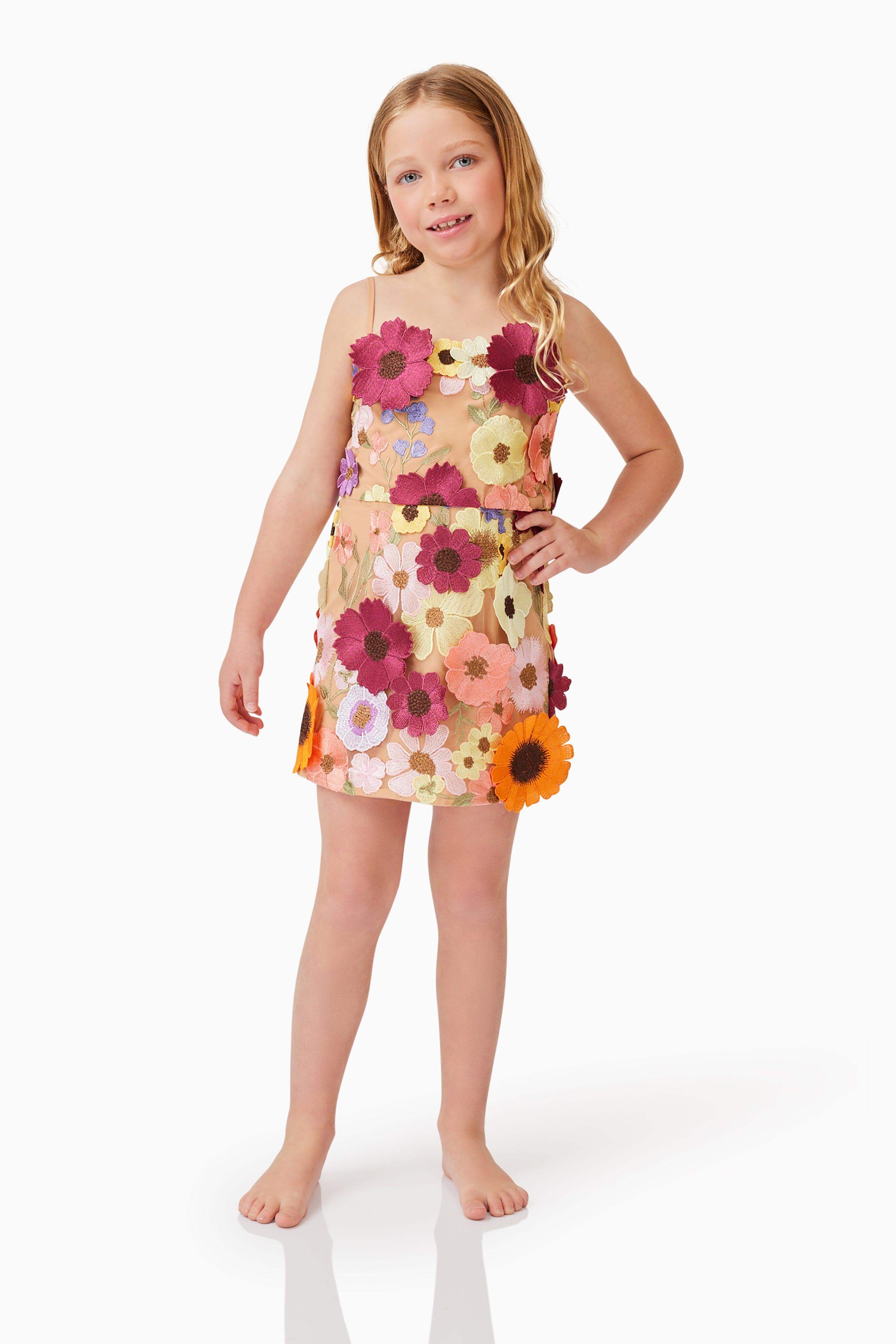 Rosalind Girls Mini Dress in Floral