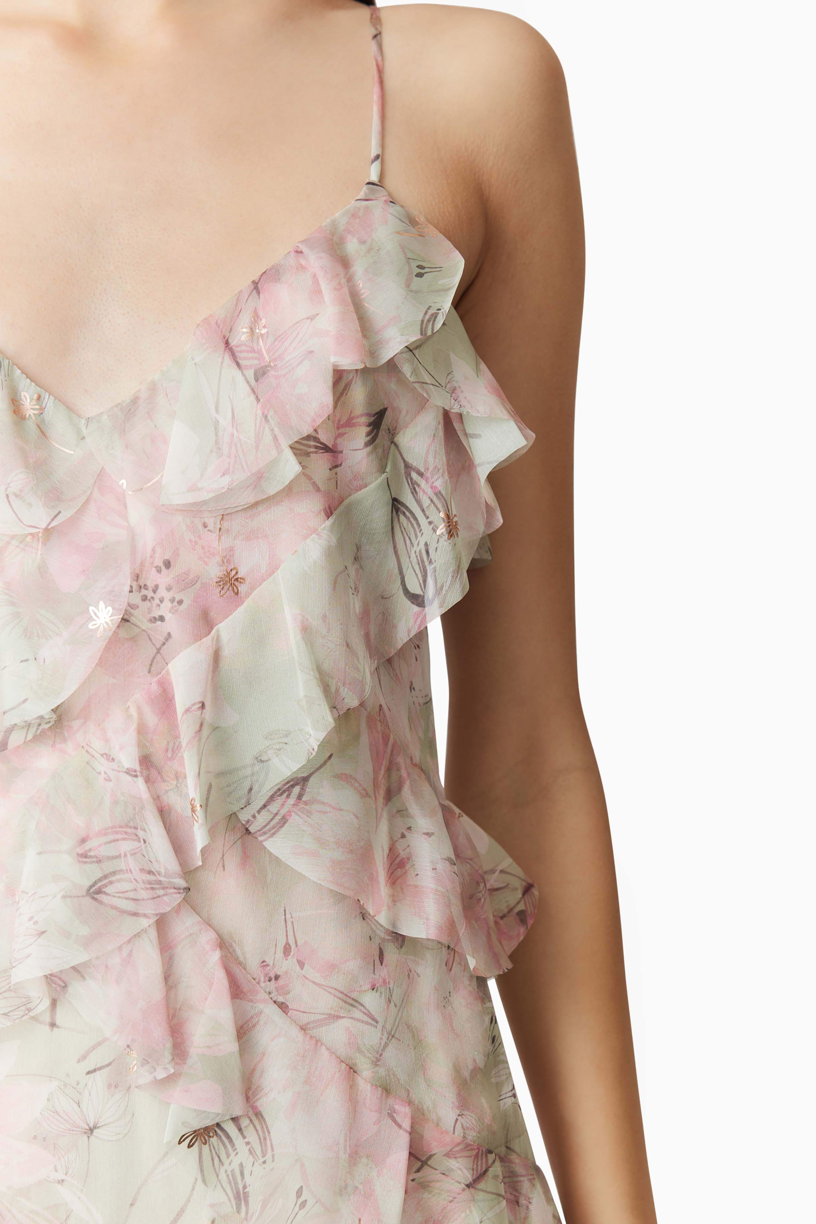 Monica Party Mini Dress in Floral