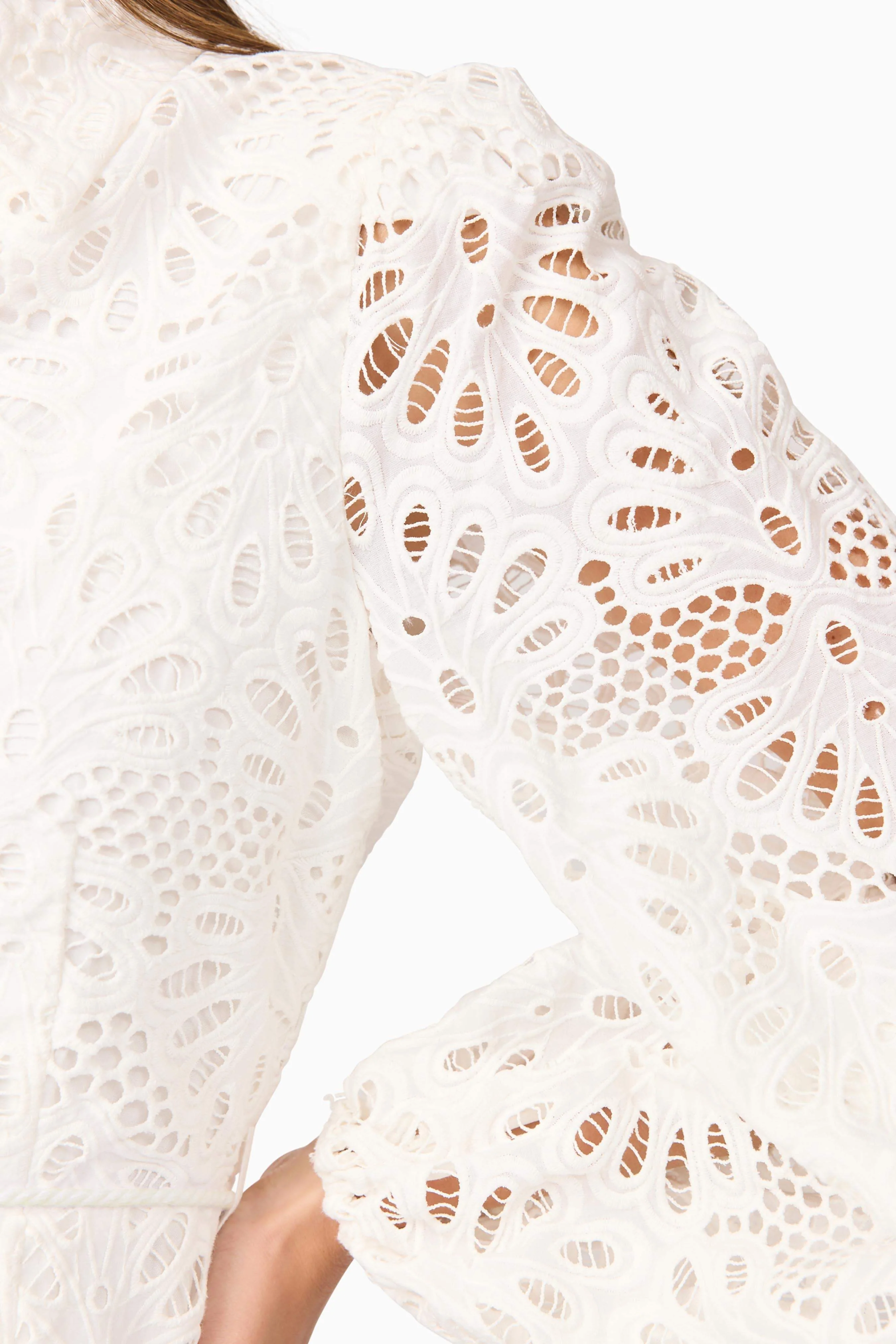 Carli Mini Shirt Dress in White