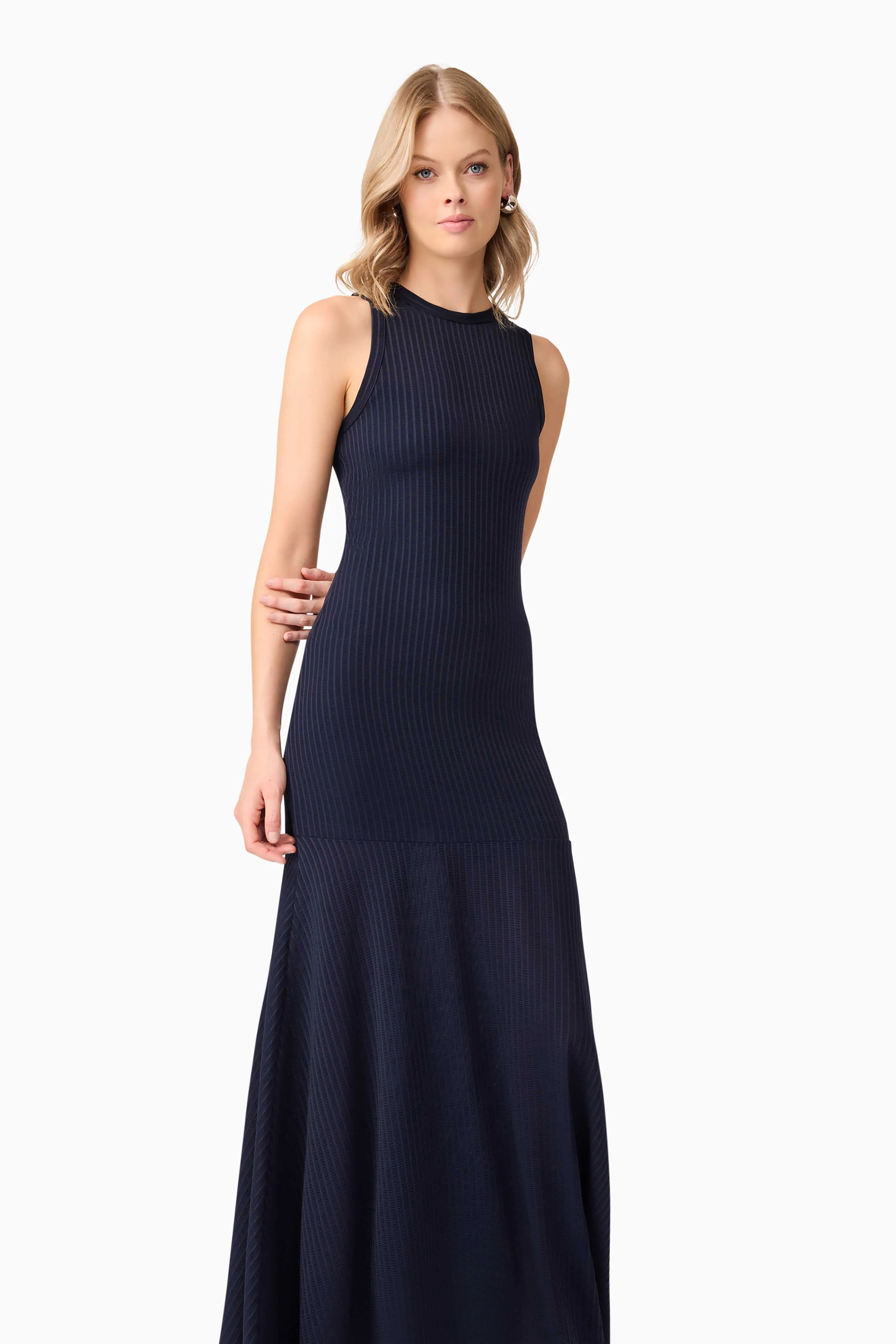 CURAAE Melody Maxi Dress in Navy