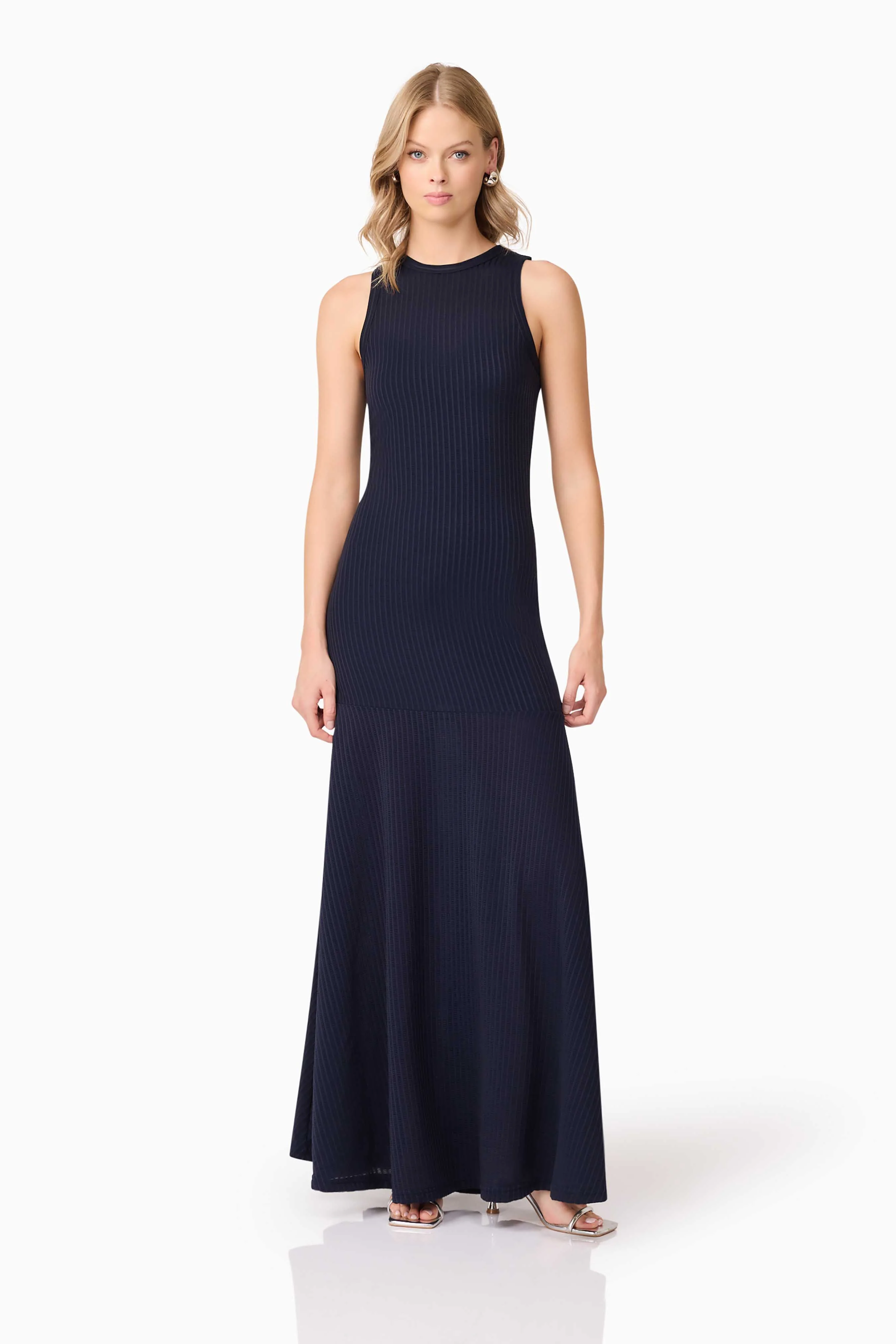 CURAAE Melody Maxi Dress in Navy