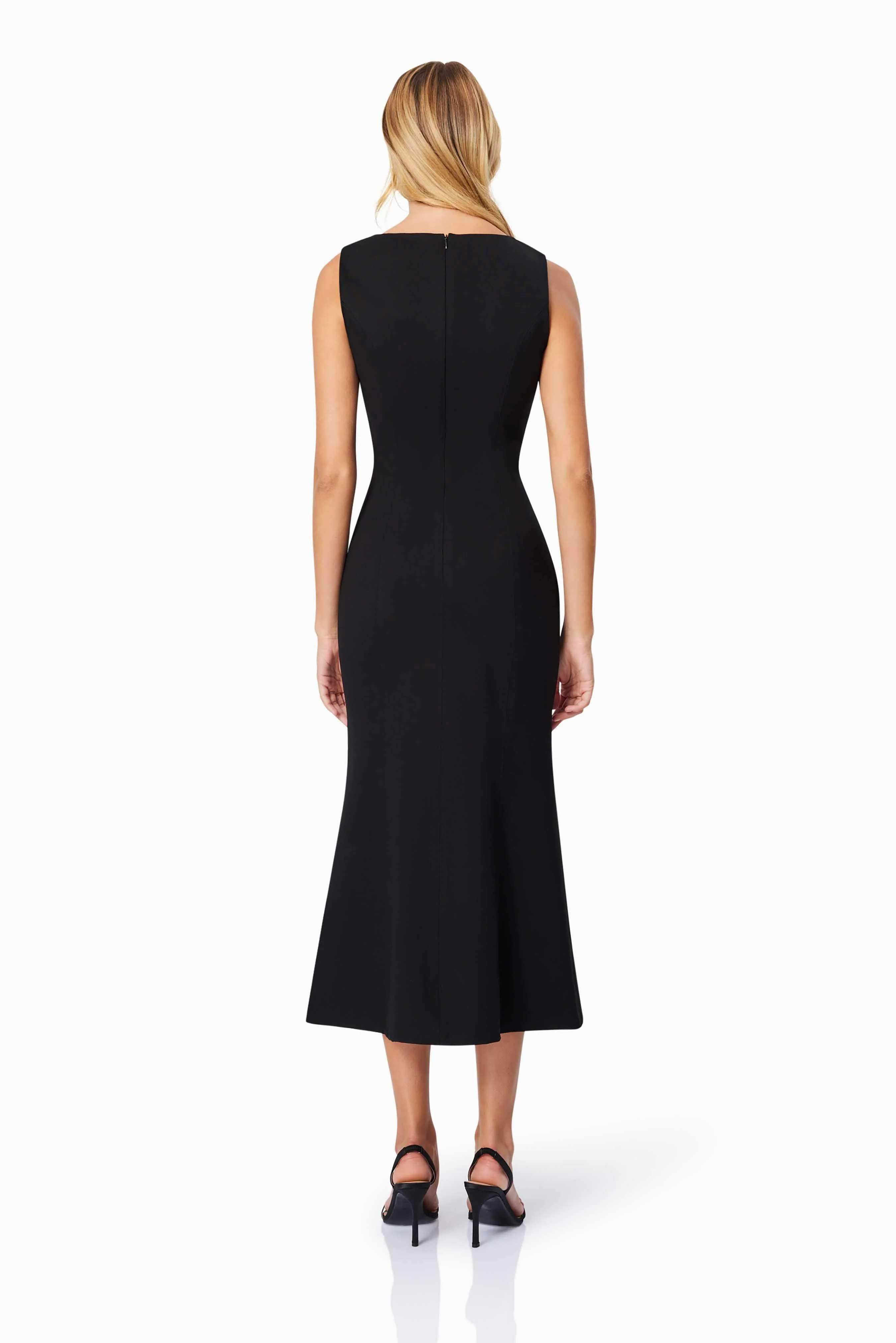 Eden Midi Dress in Black