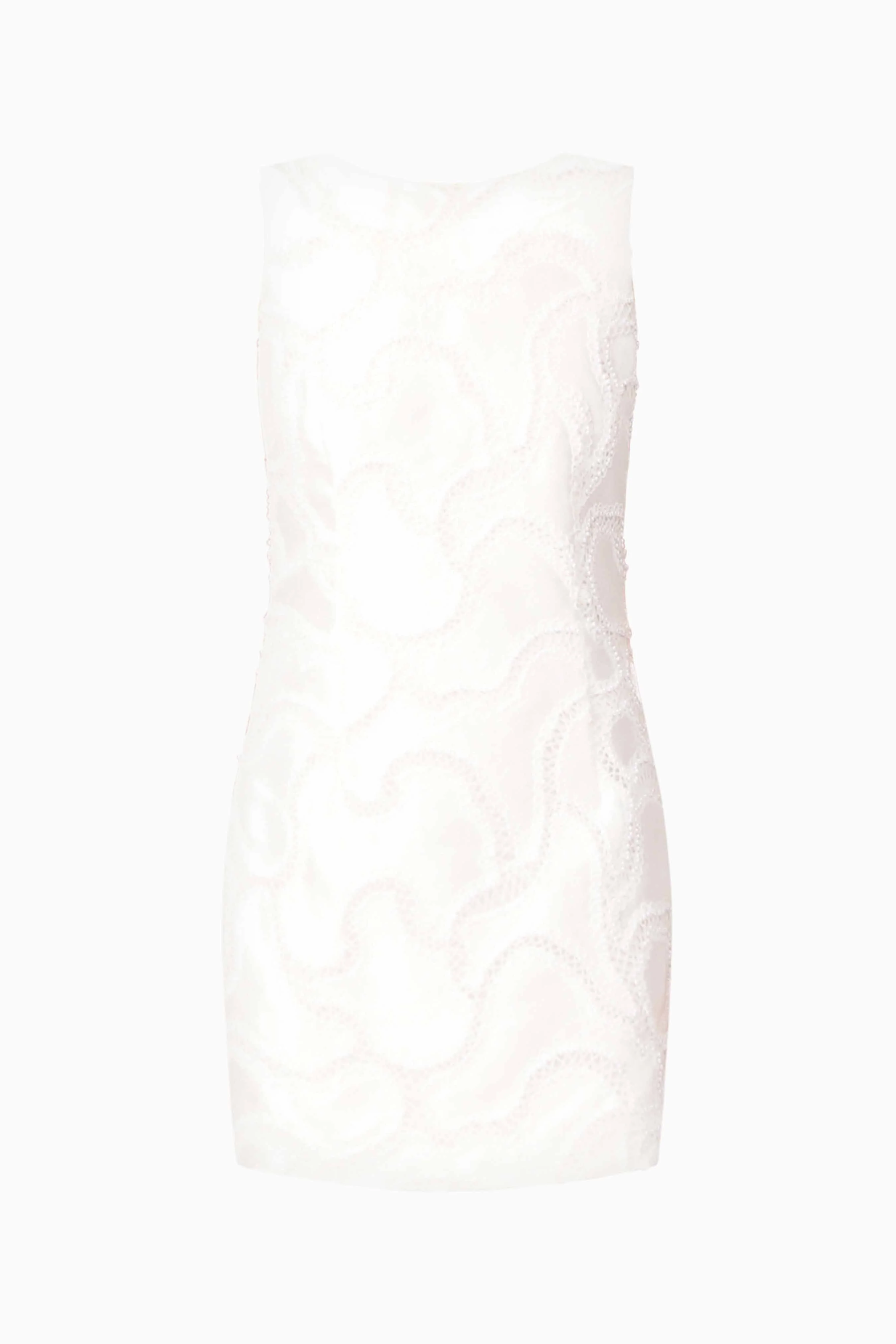 Elara Shift Dress in White