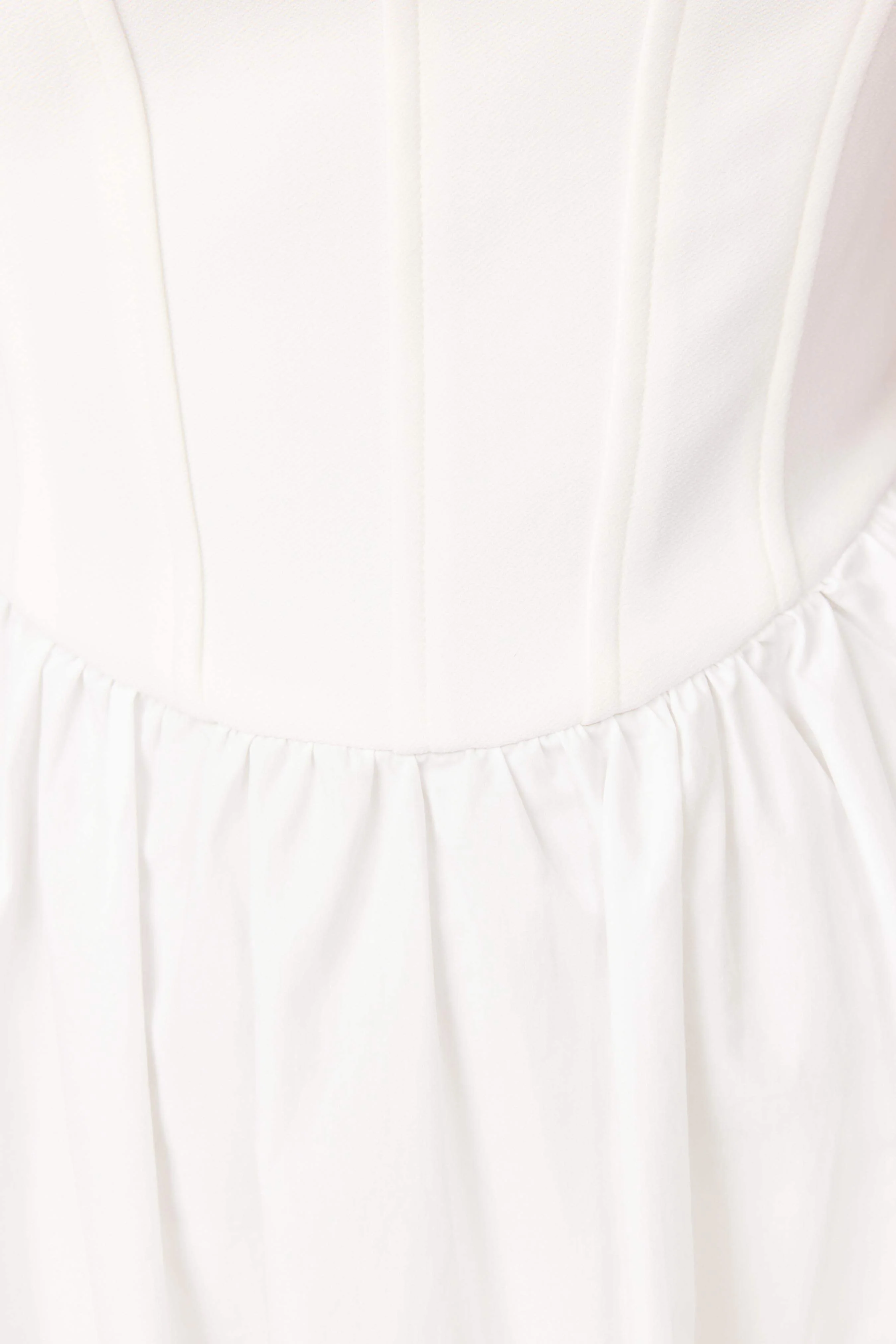 Ingrid Corset Midi Dress in White