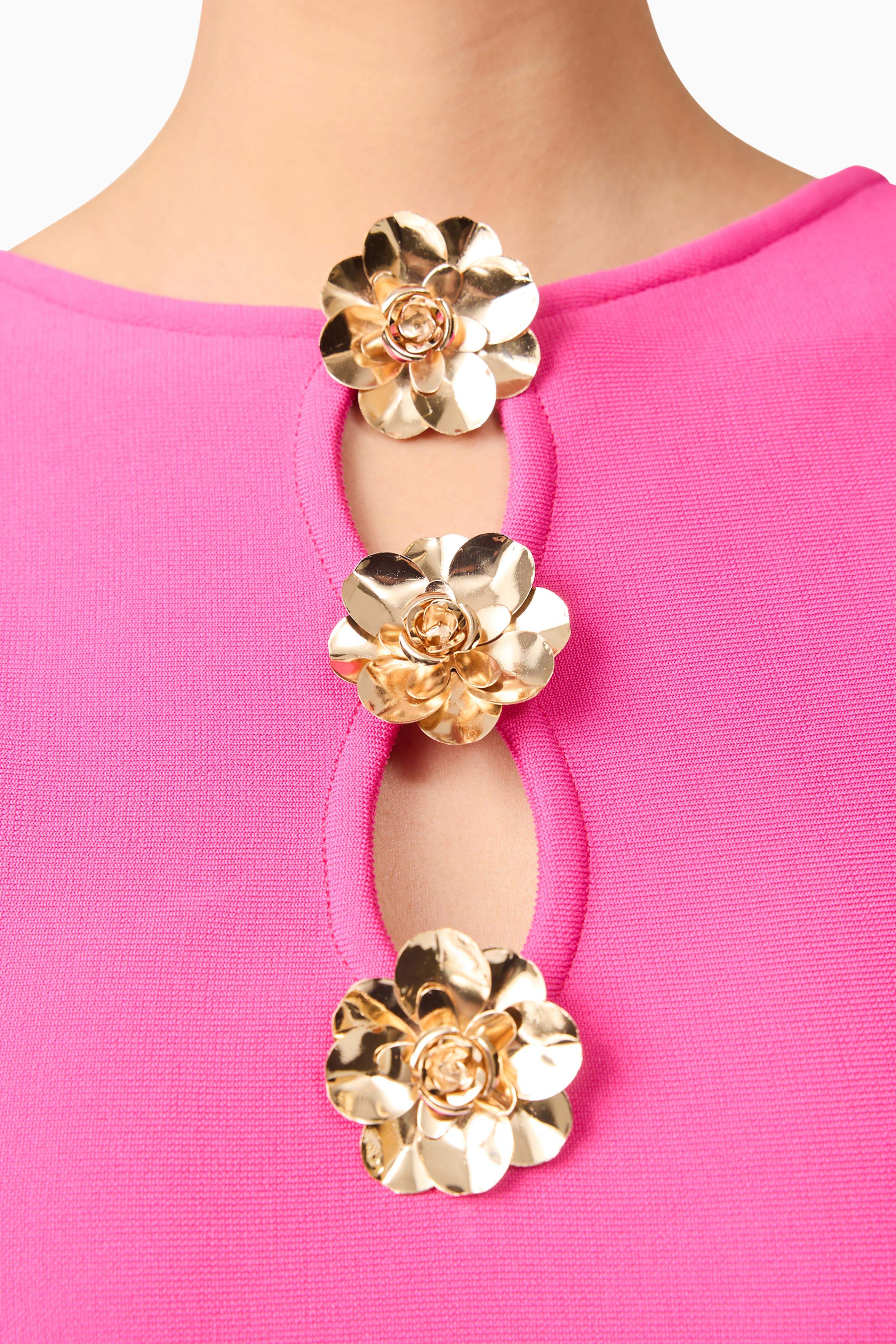 Celina Low Back Mini Dress in Pink