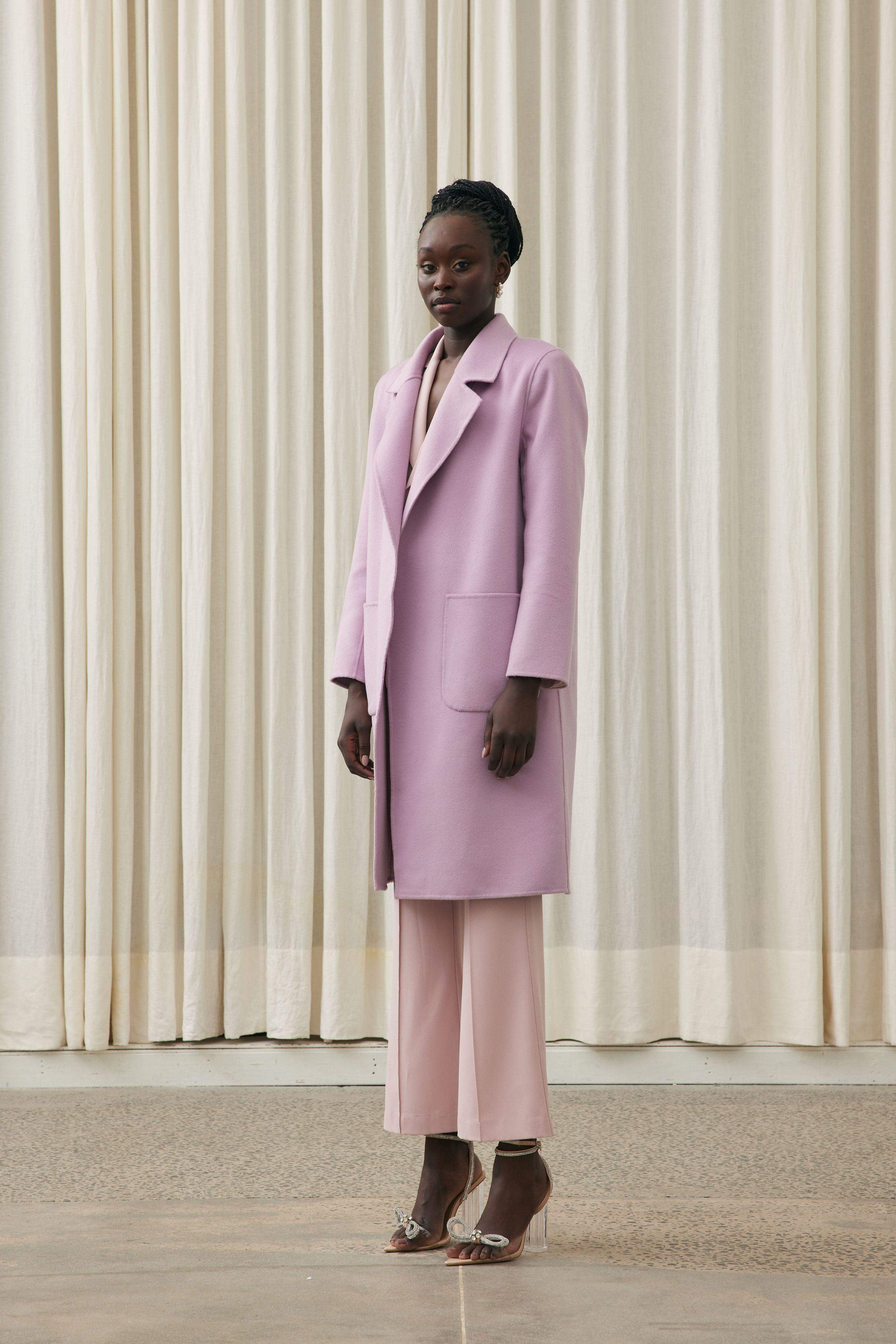 Justine Coat in Purple