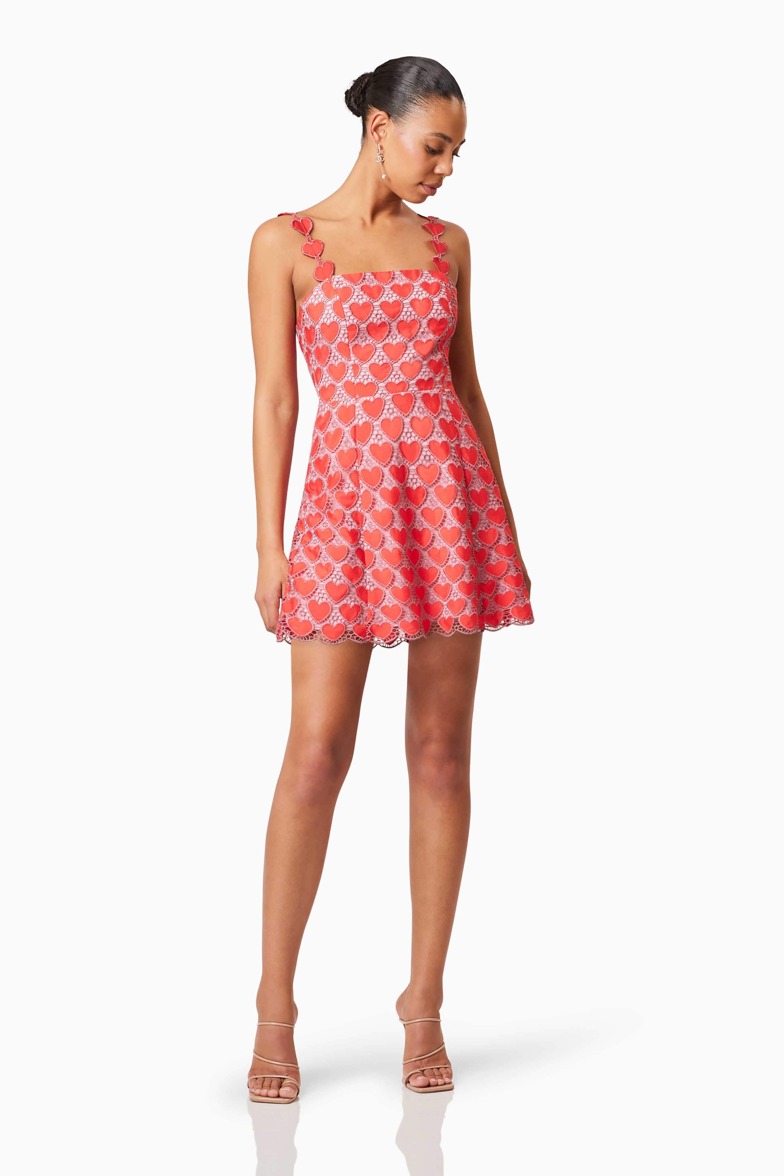 Heartthrob Mini Dress In Red