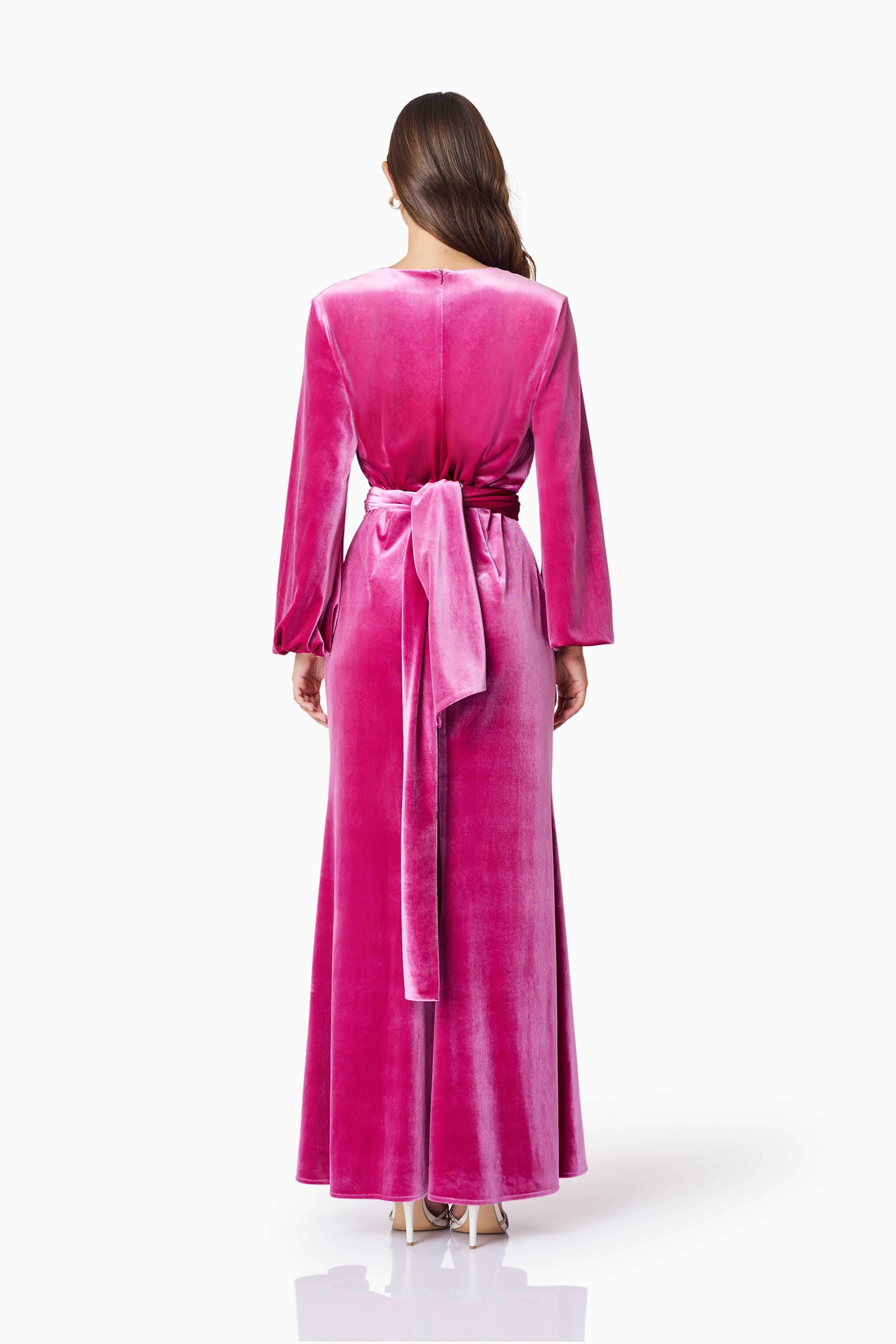 Solene Eventwear Maxi Dress In Pink