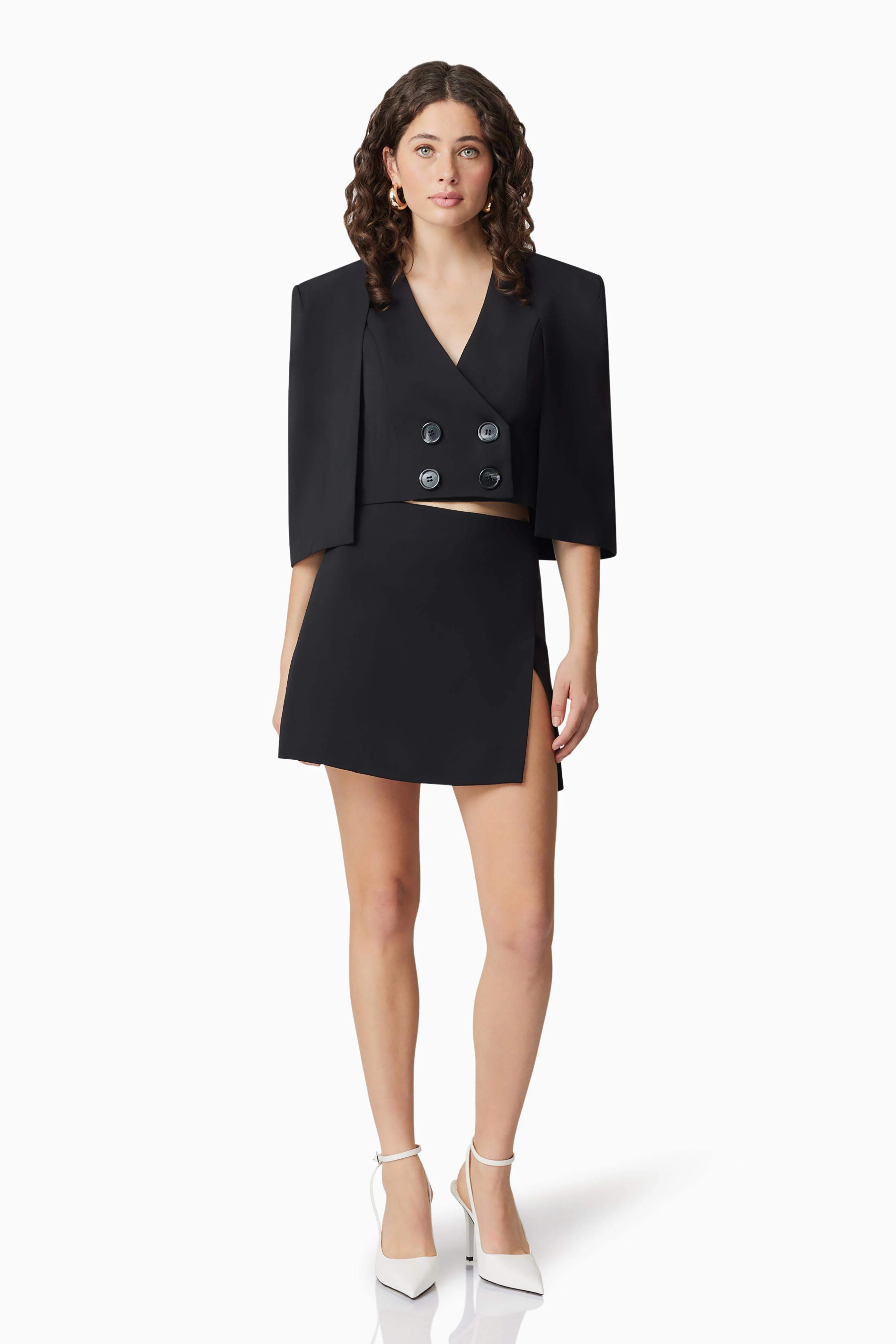 CURAAE Blair Mini Skirt in Black