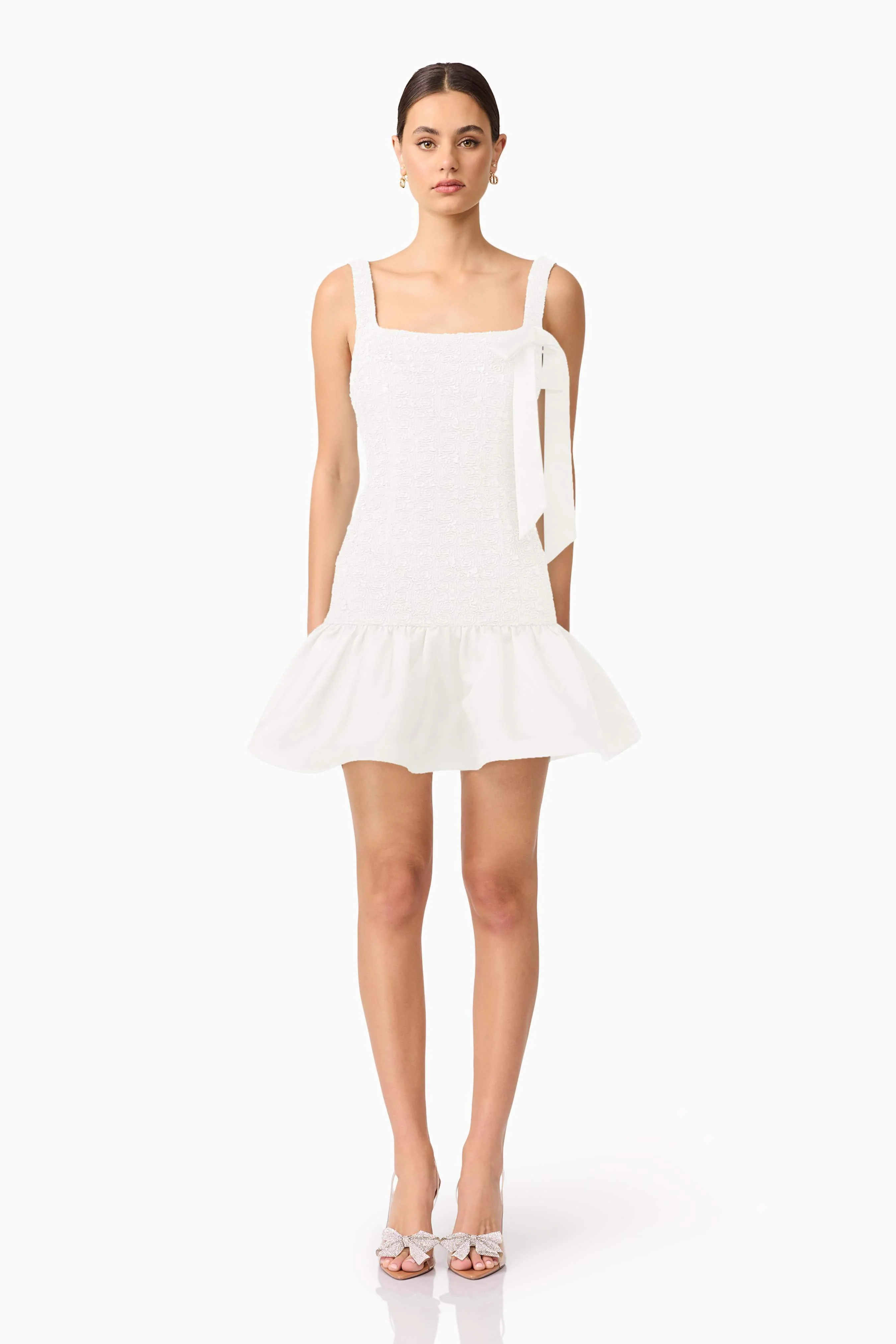 Dandelione Mini Dress in White