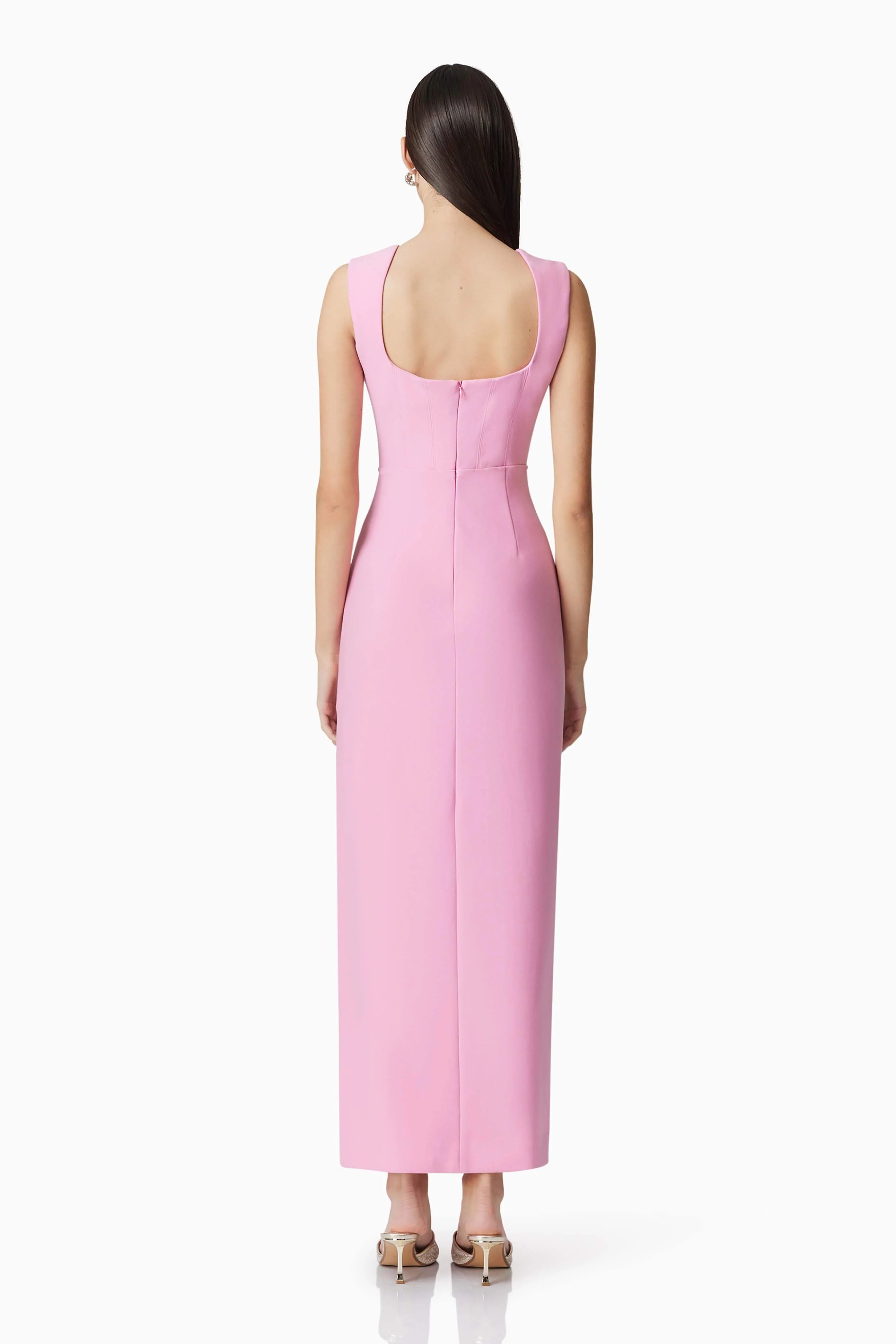 Gia Fitted Gown in Pink