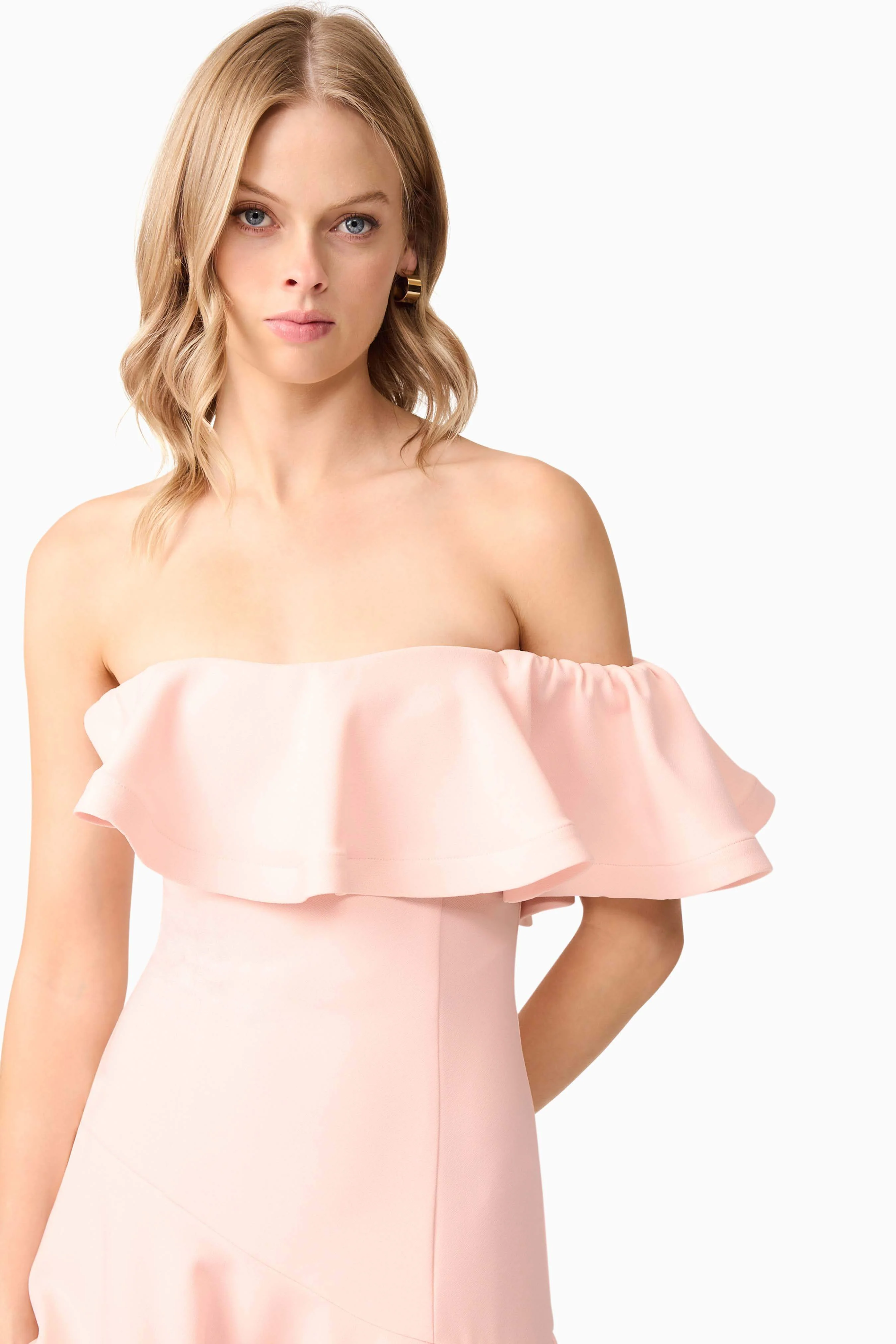 Ava Strapless Mini Dress in Pink