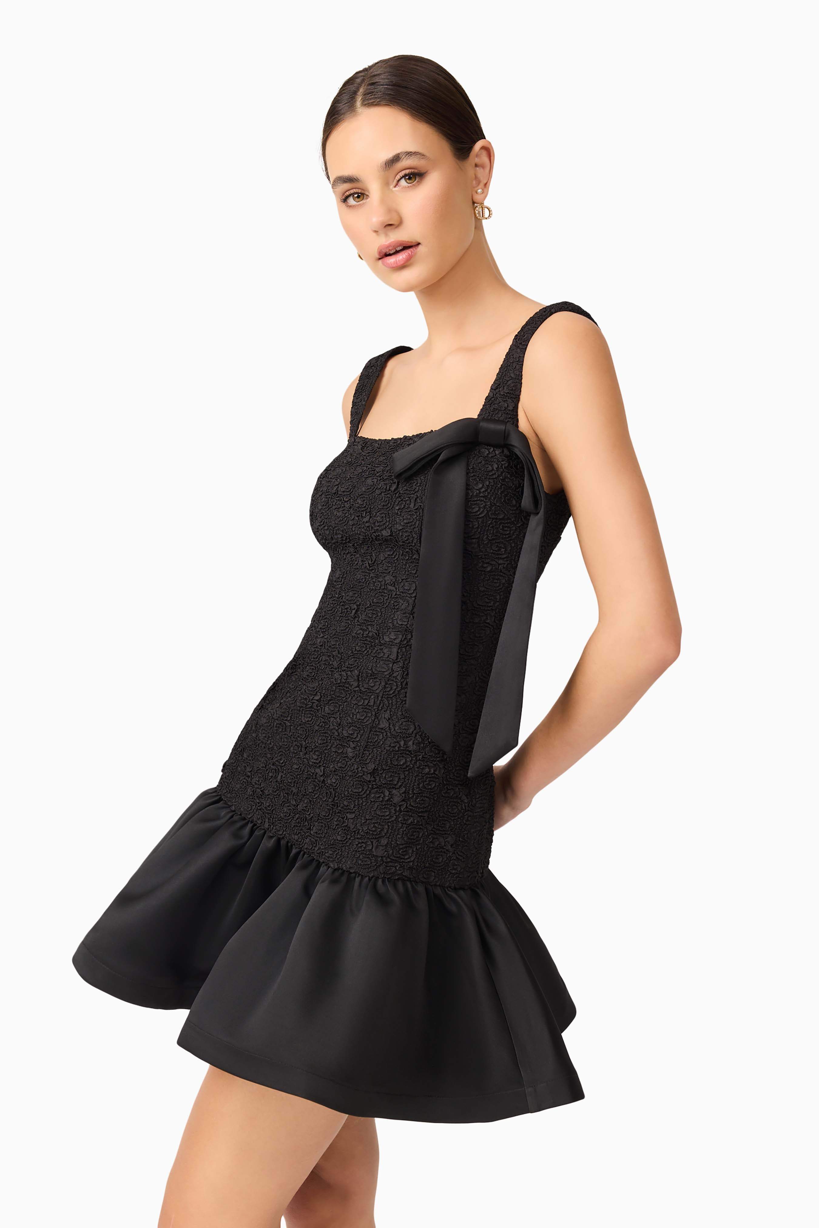 Dandelione Mini Dress in Black