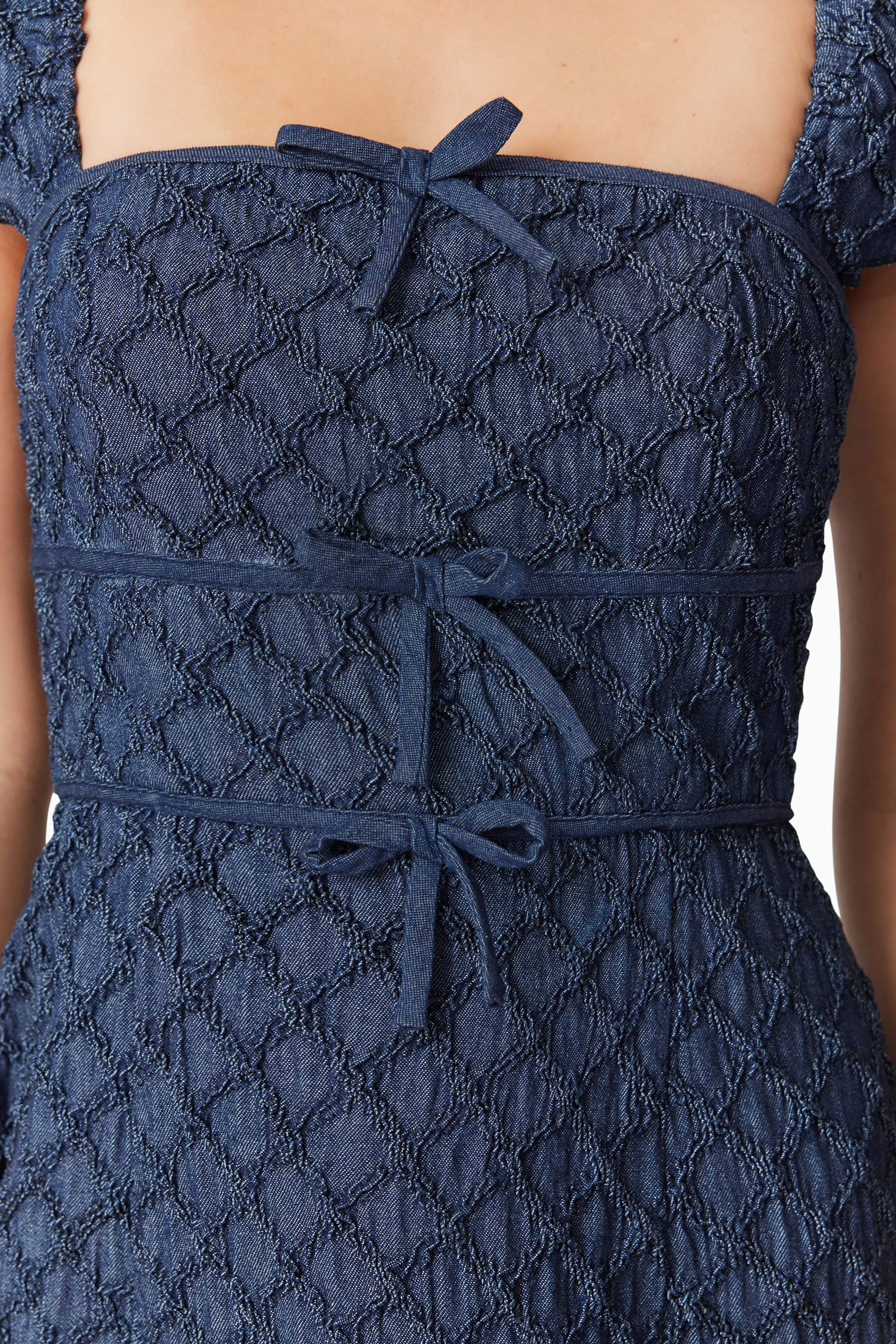 Keeley Midi Dress in Blue