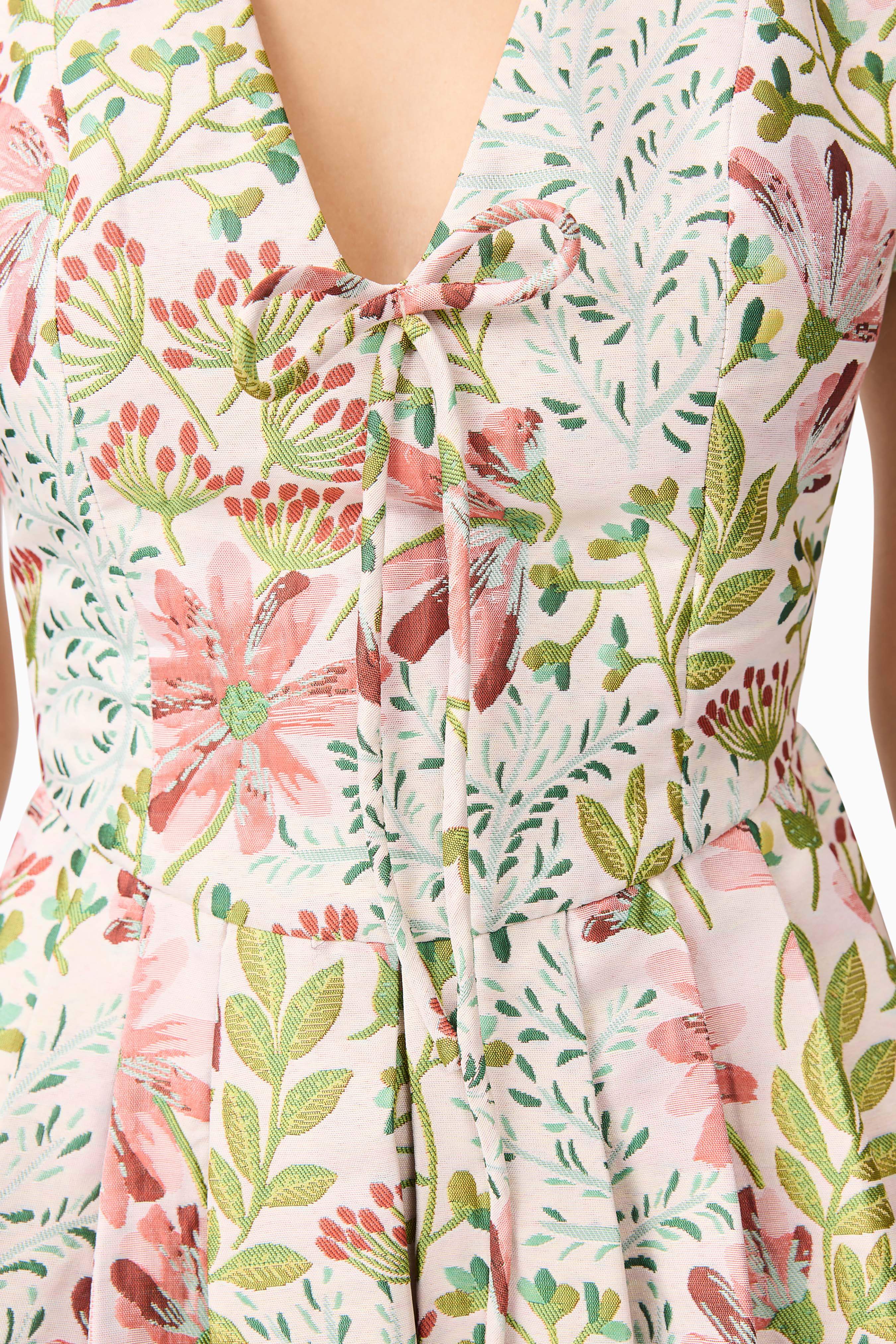 Calaantha Puff Sleeve Mini Dress in Floral