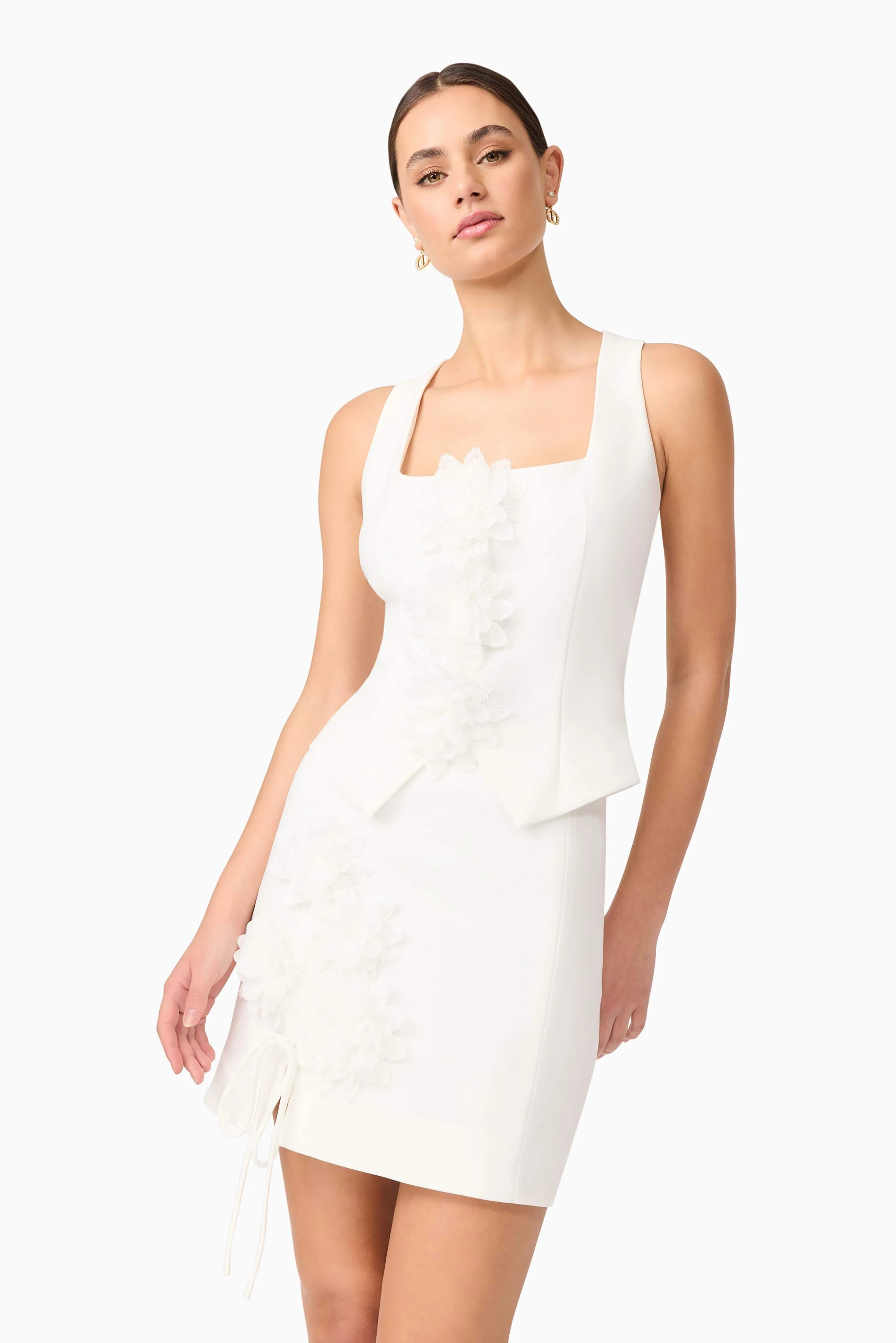 Jada Floral Set in White