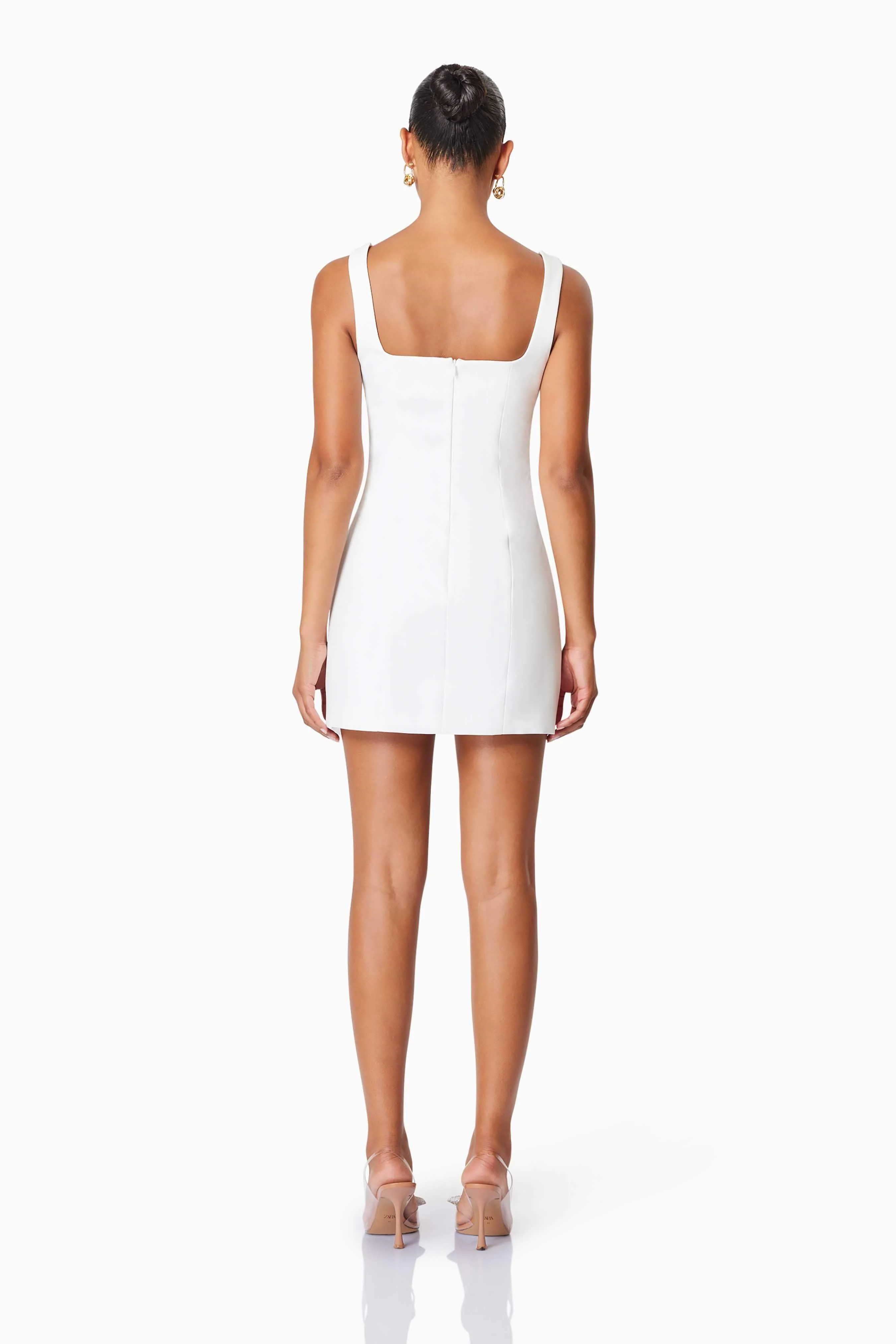 Bethany Mini Party Dress In White