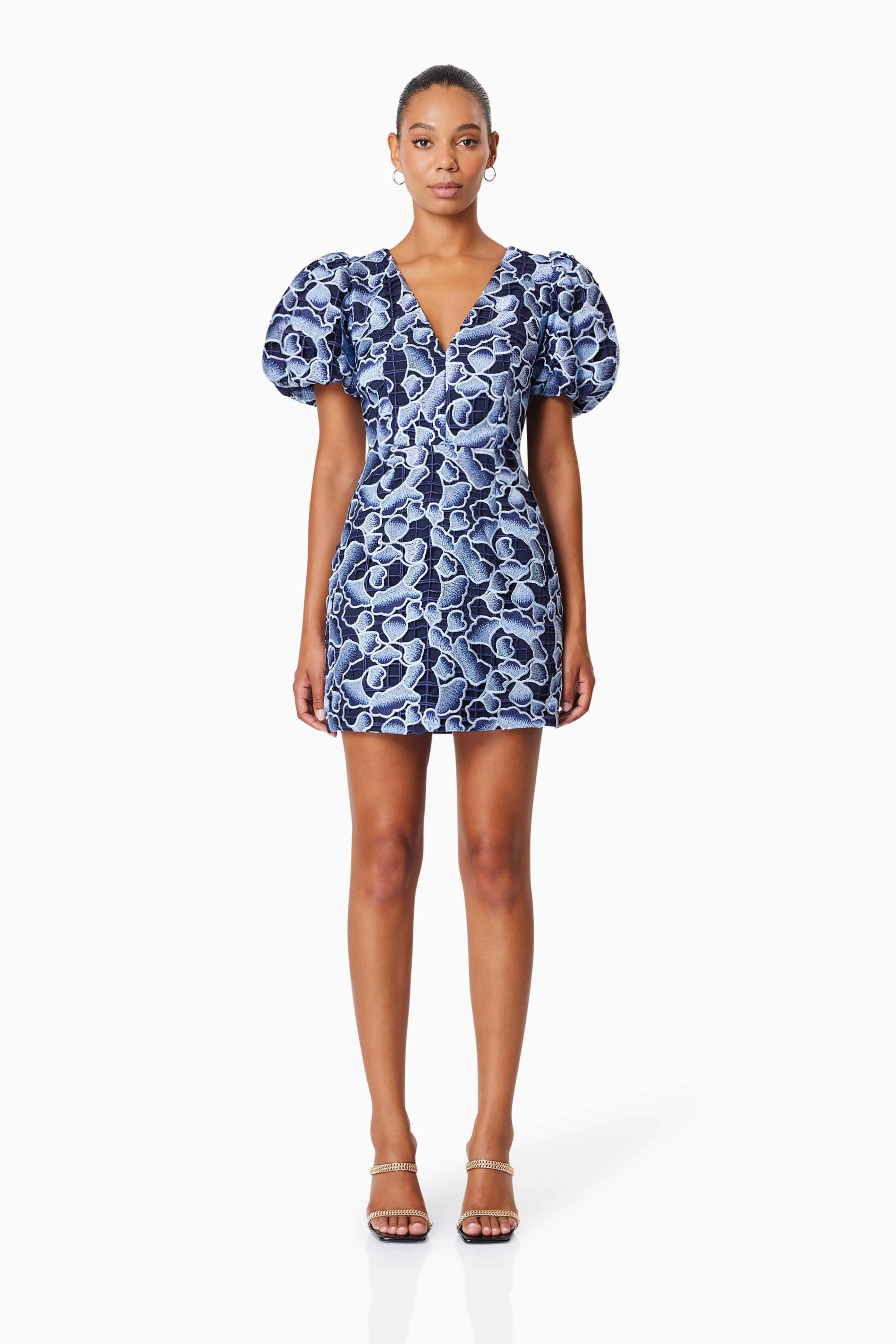 Mila Eventwear Mini Dress In Blue