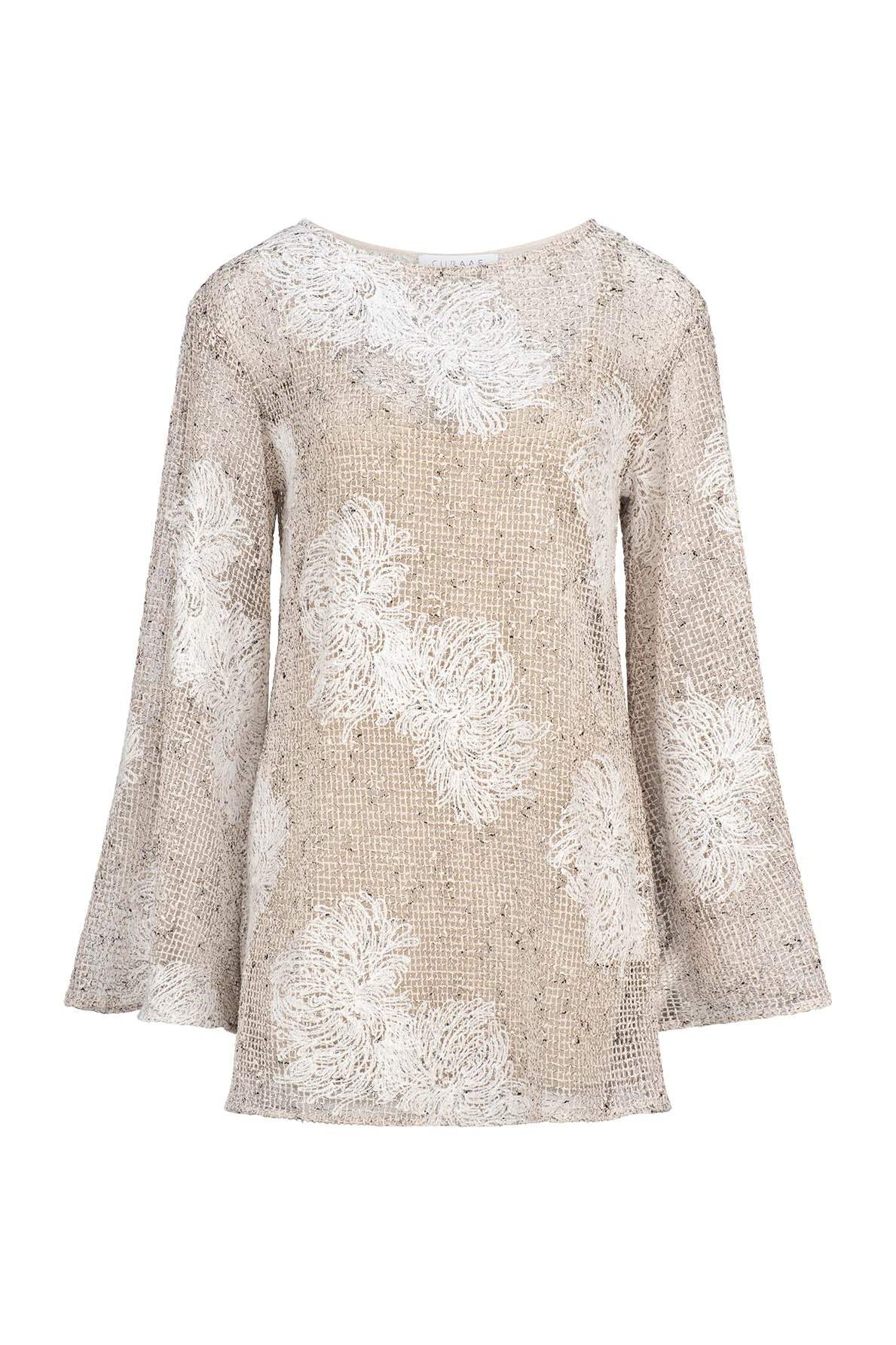 CURAAE Palma Crochet Dress in Beige