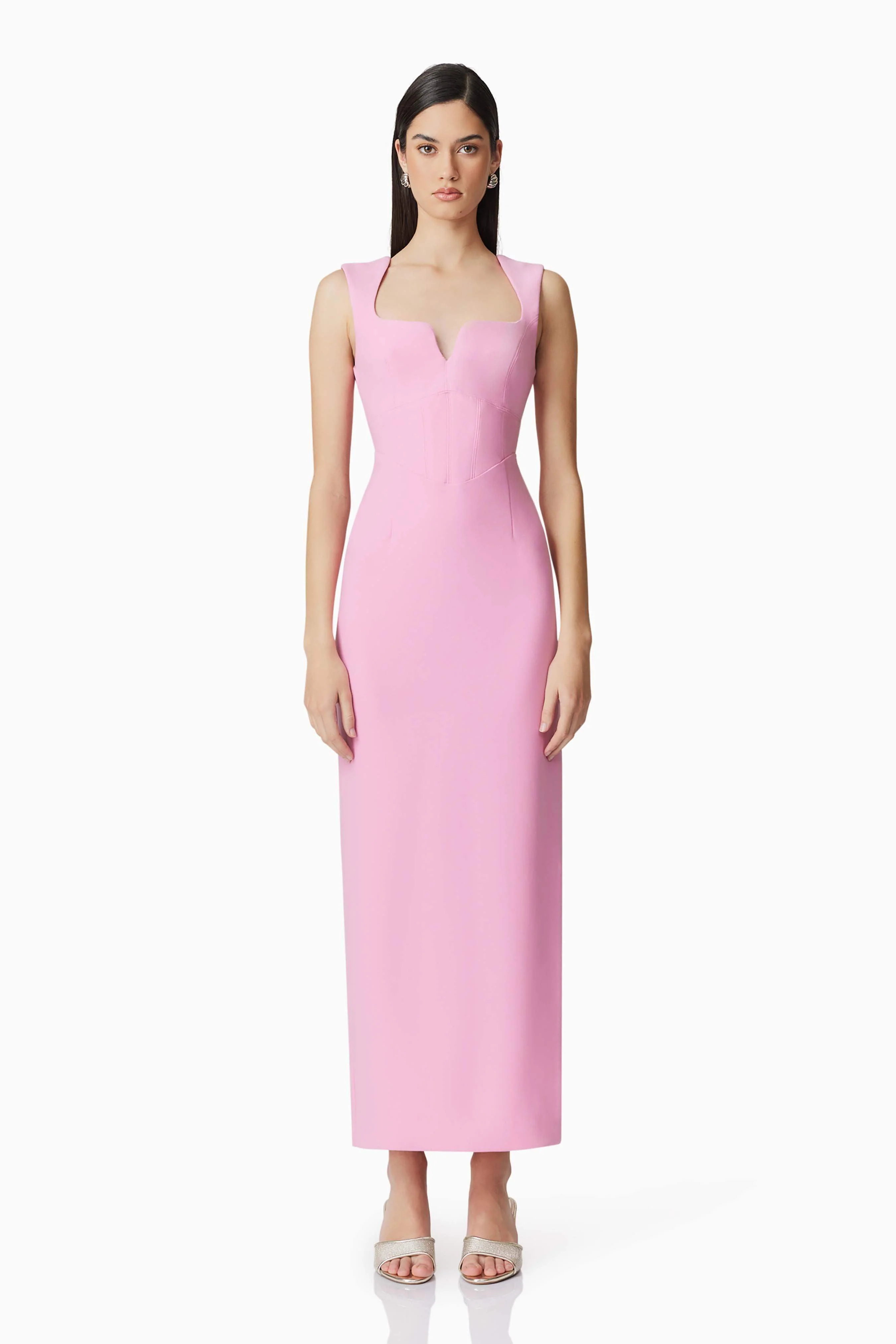 Gia Fitted Gown in Pink