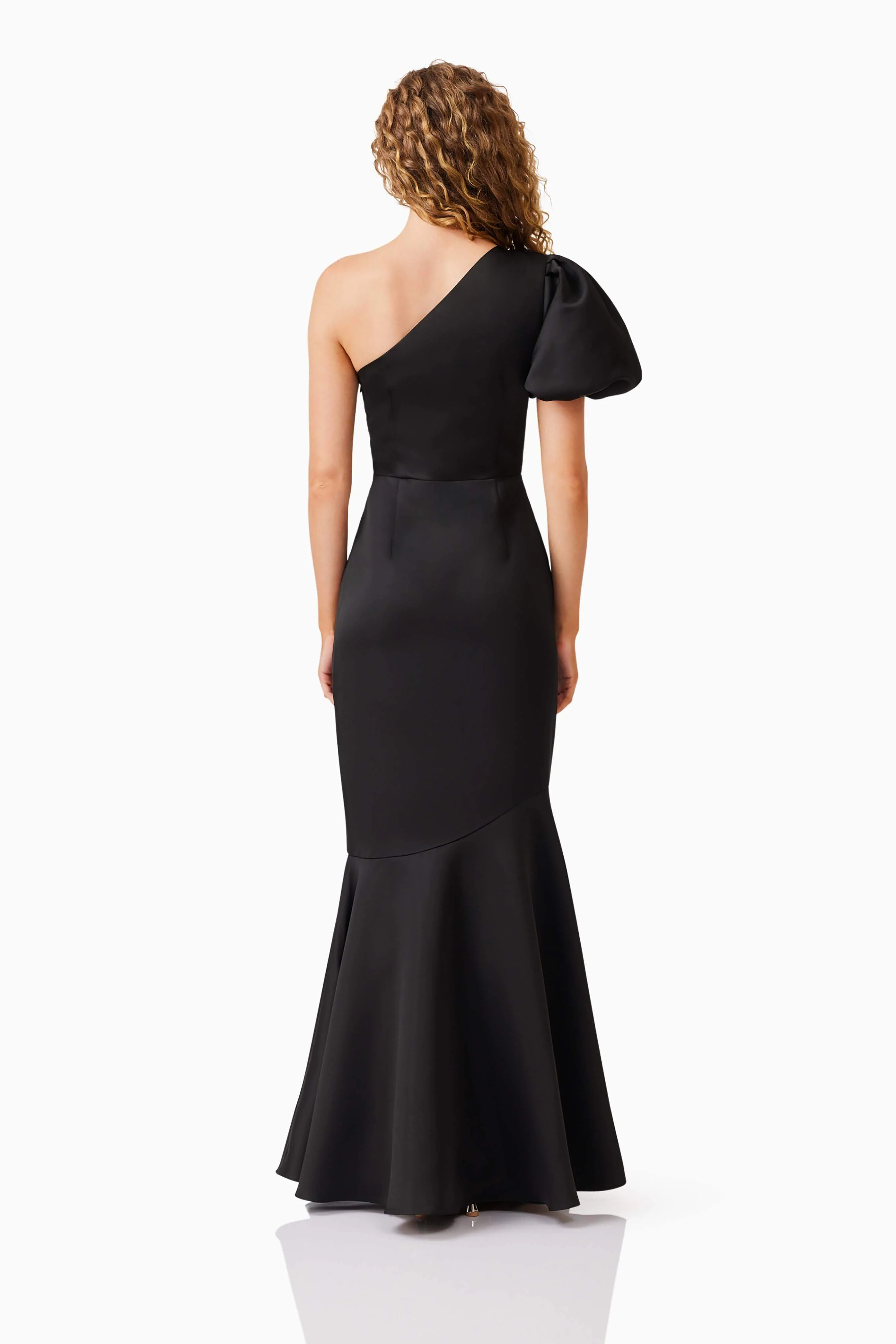 Blake One Shoulder Maxi Dress in Black