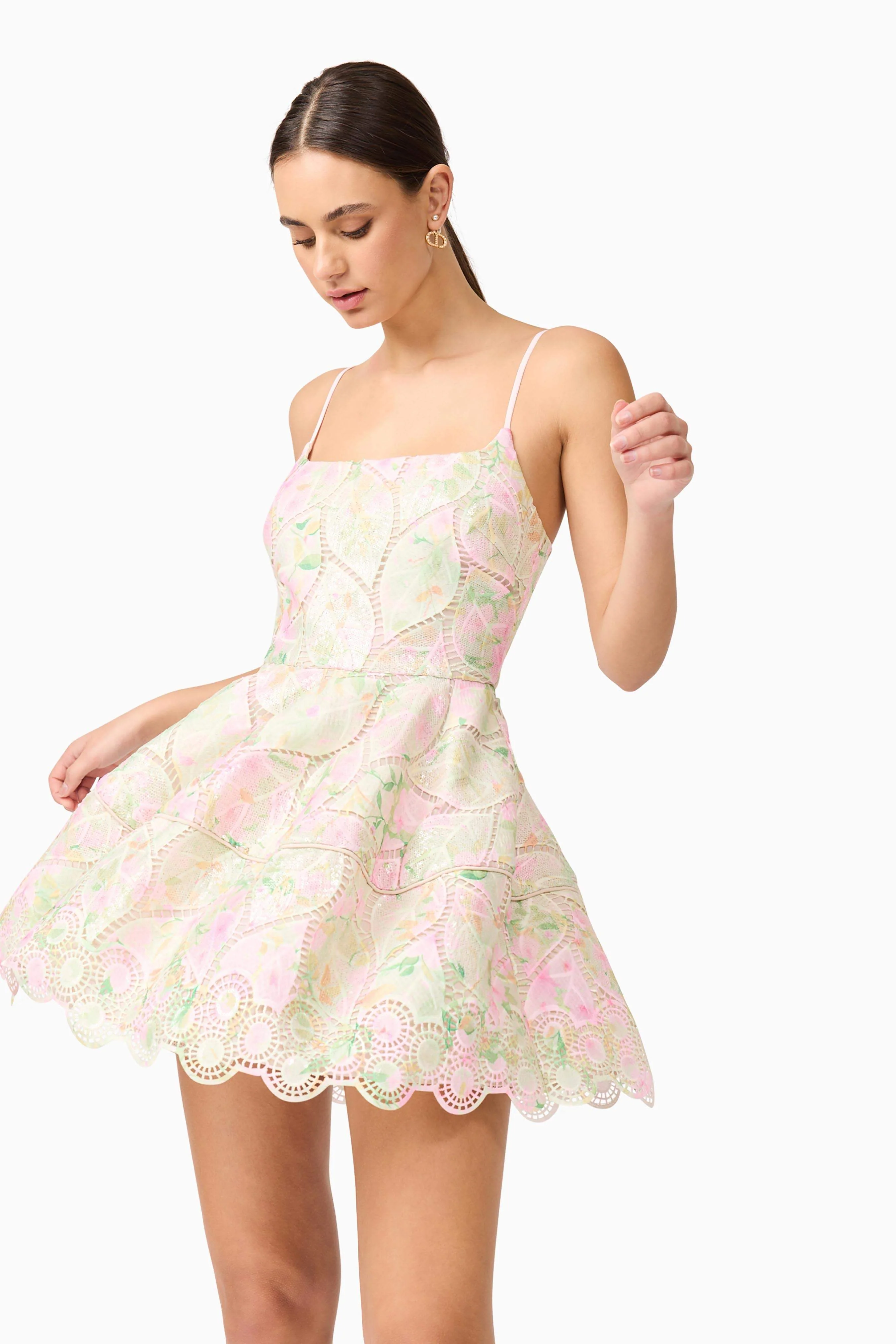 Indria Mini Dress in Floral