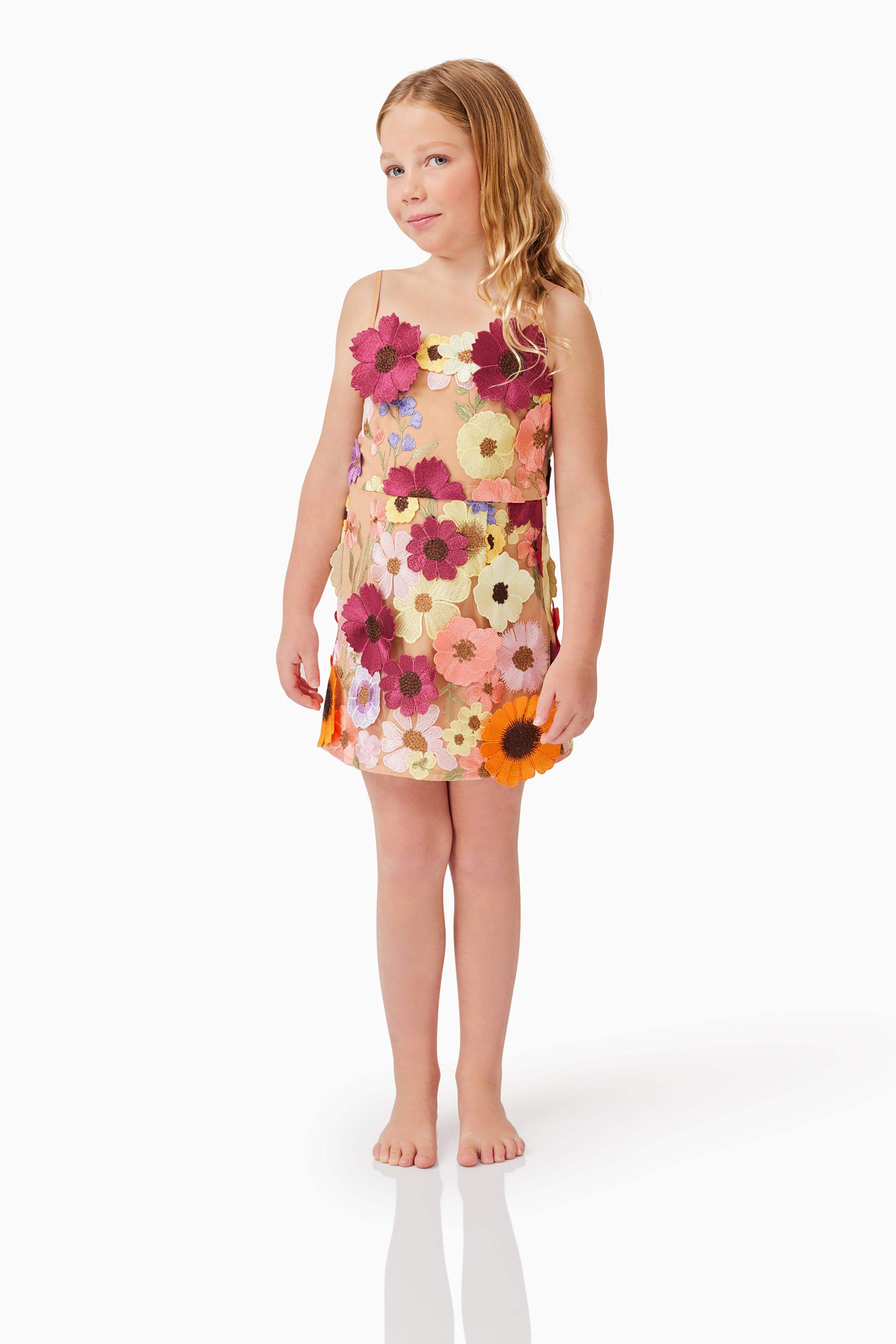 Rosalind Girls Mini Dress in Floral
