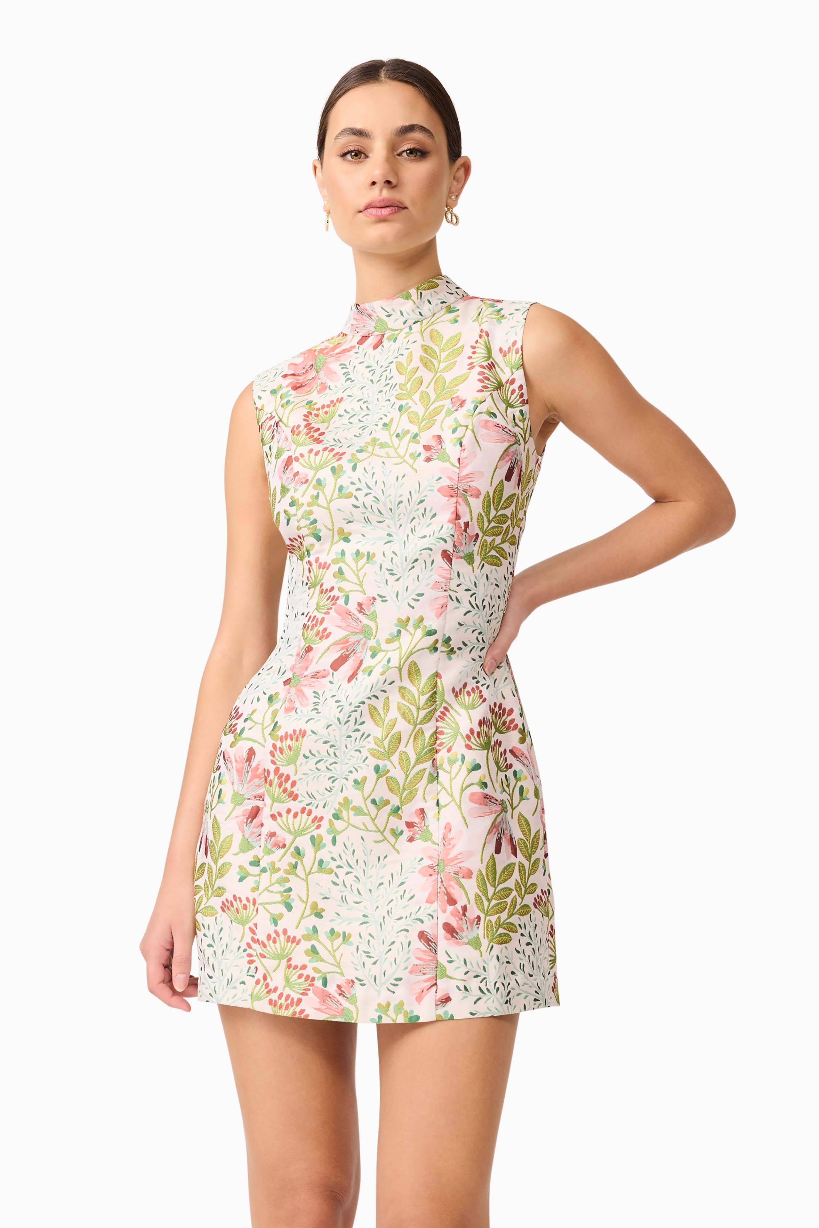 Calaantha Shift Mini Dress in Floral