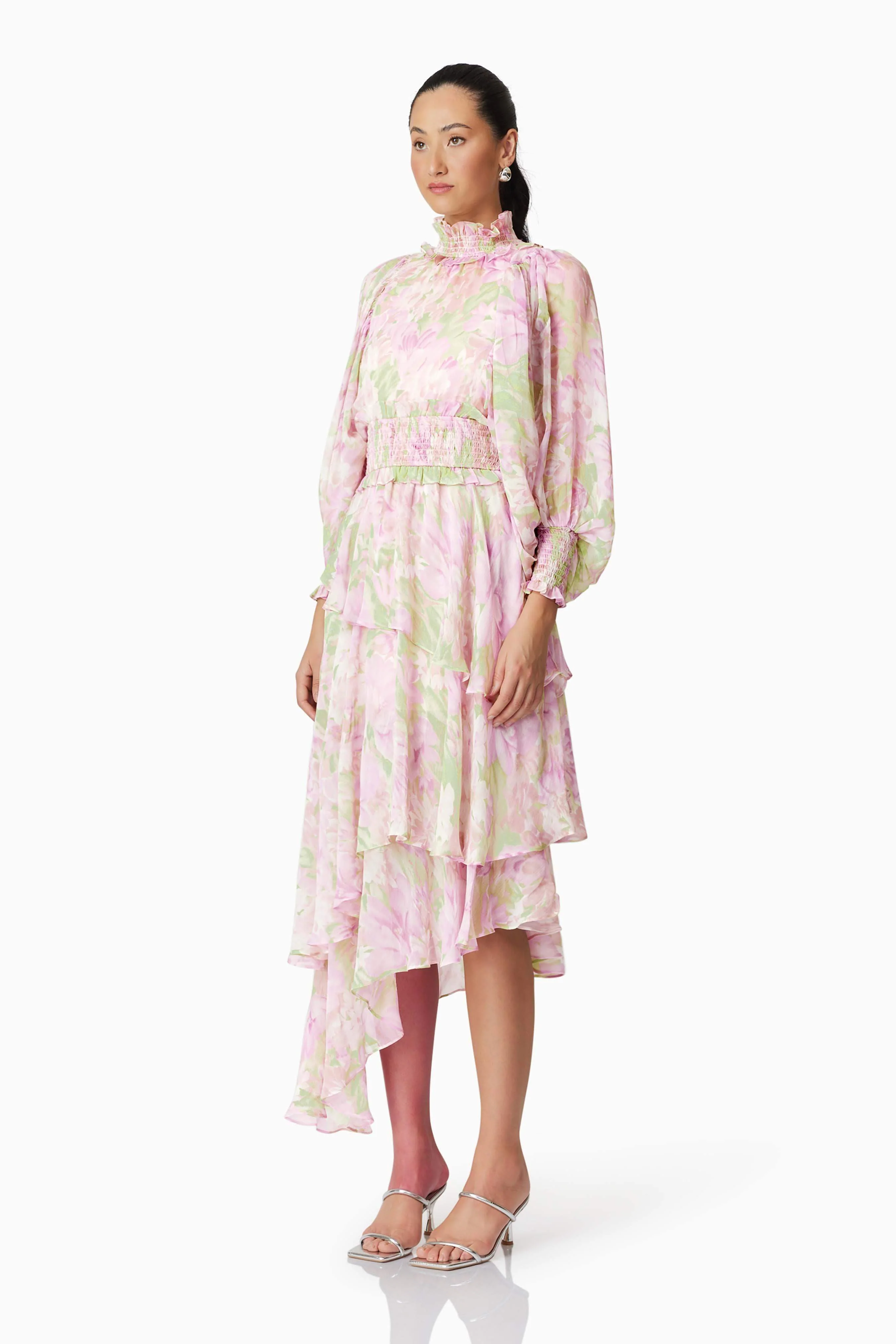 Morgan Floral Maxi Dress in Pink