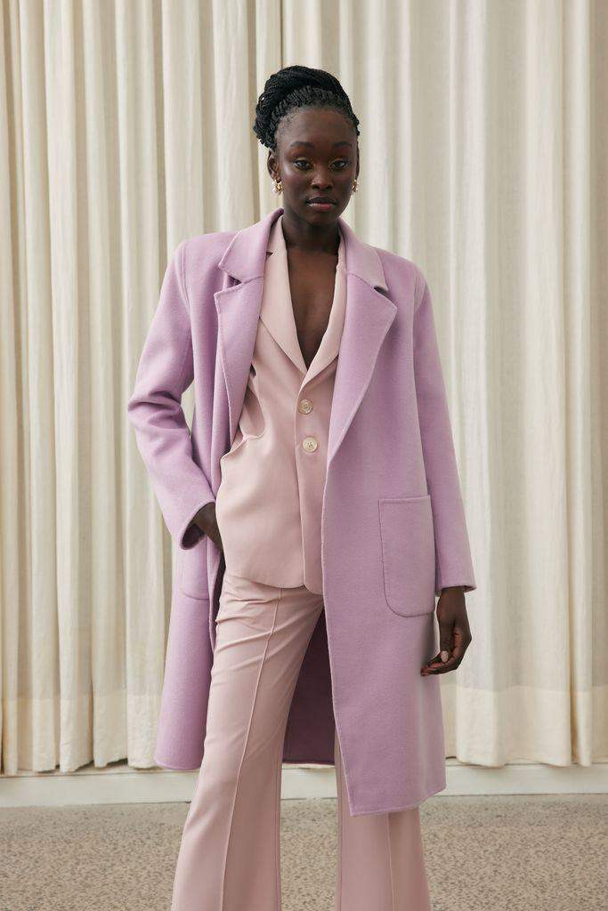 Justine Coat in Purple