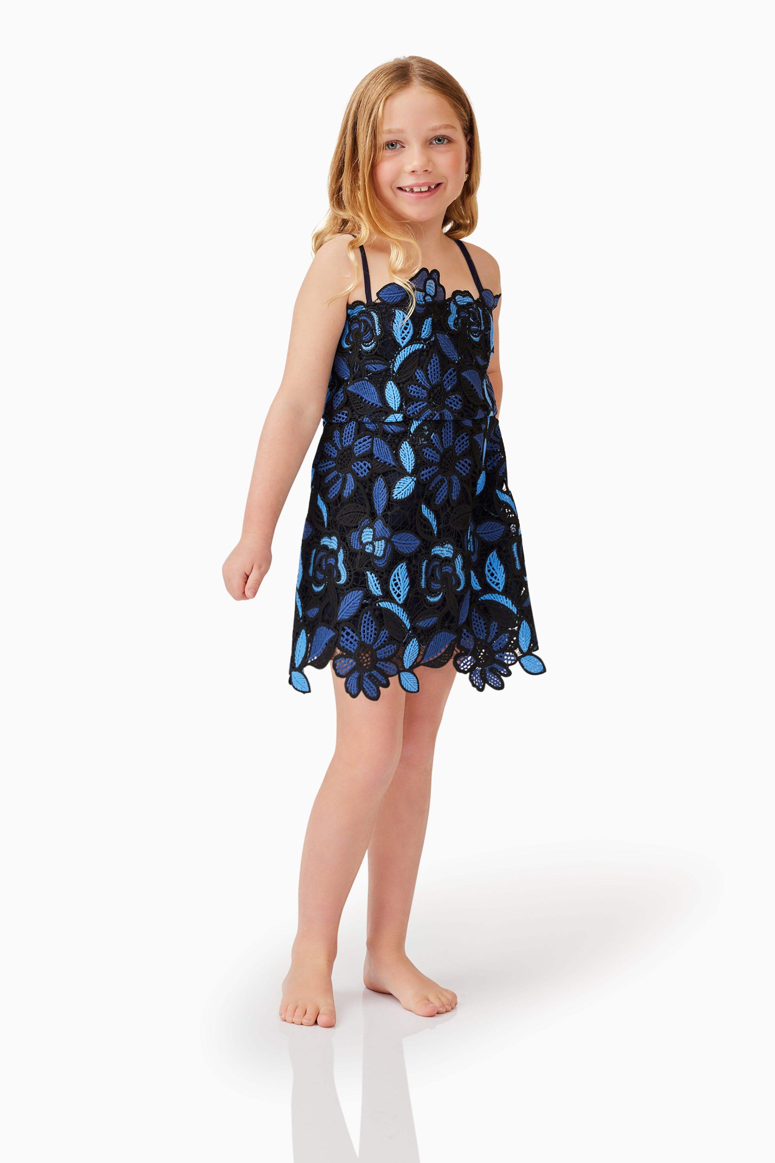 Times Girls Mini Dress in Blue