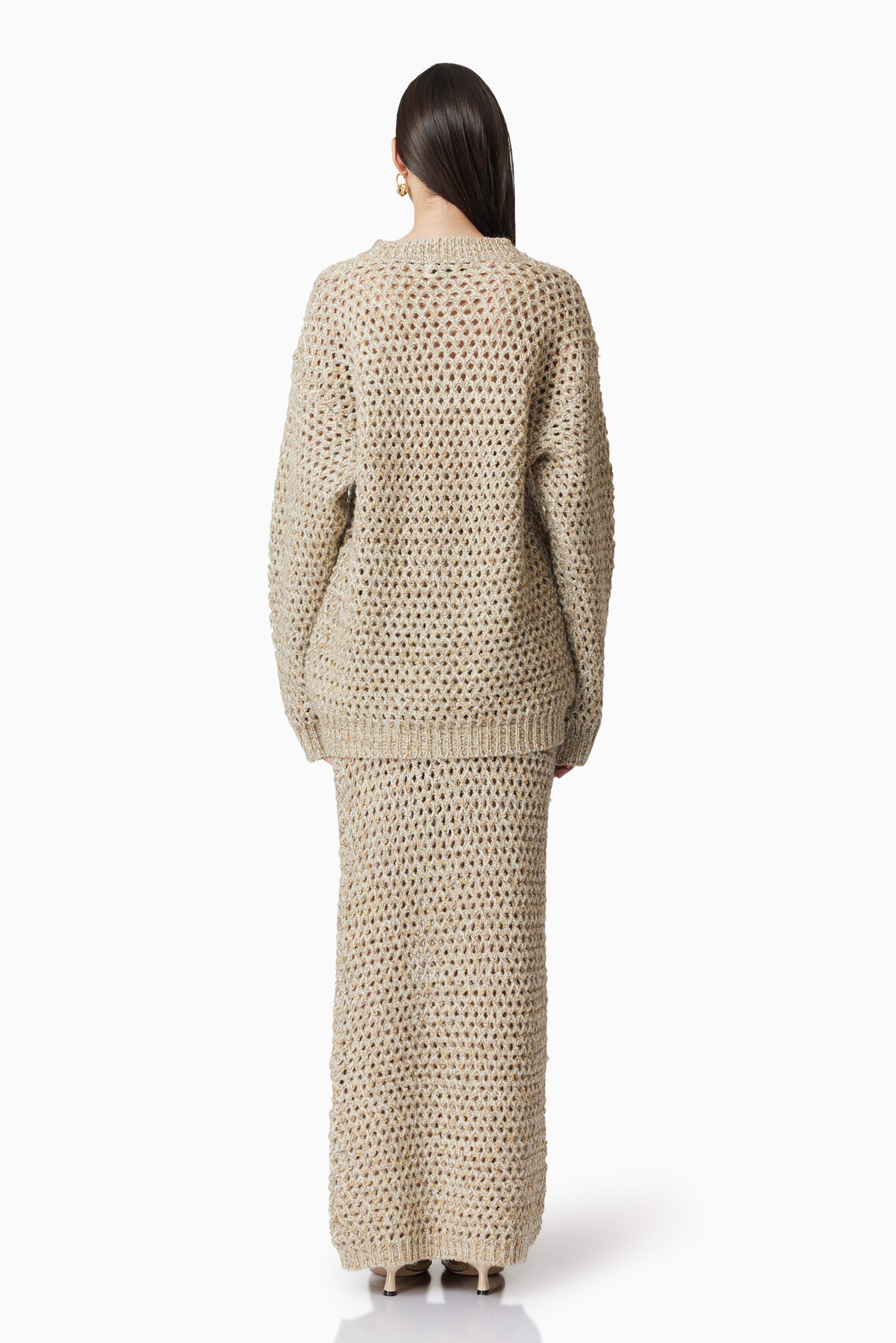 CURAAE Hazel Knit Sweater in Beige