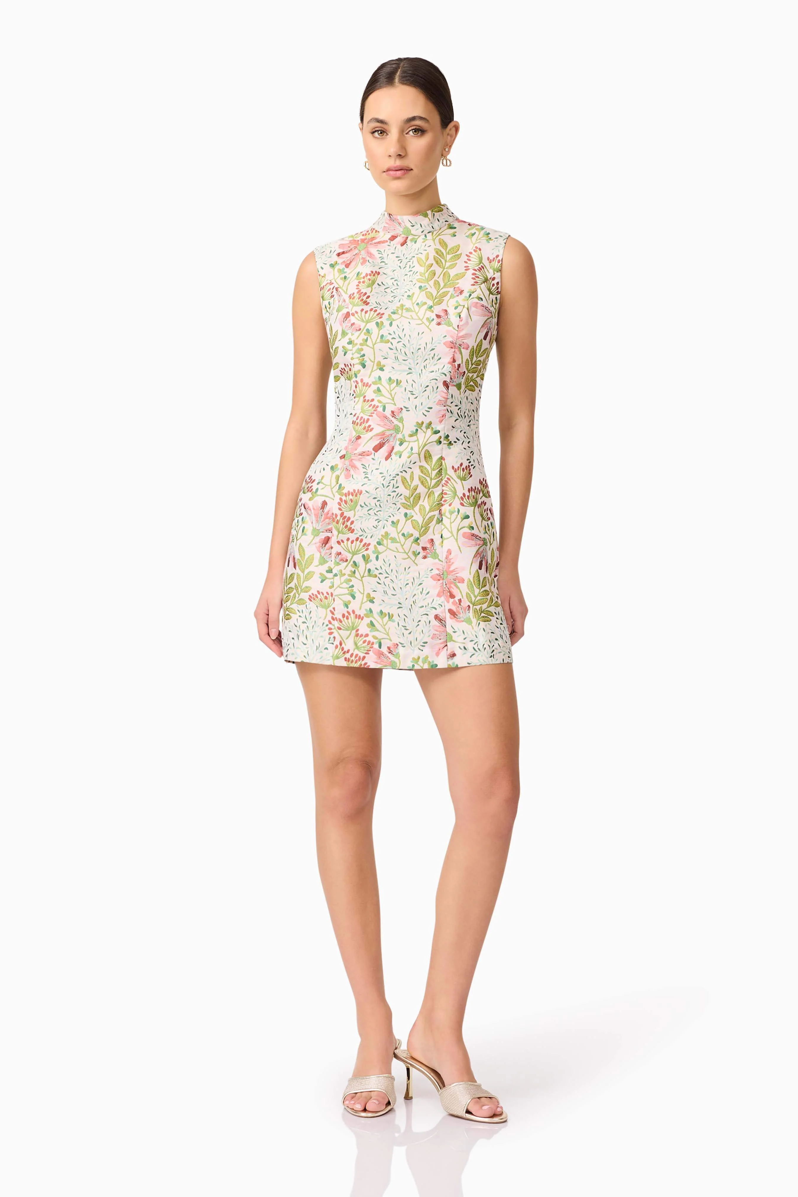 Calaantha Shift Mini Dress in Floral